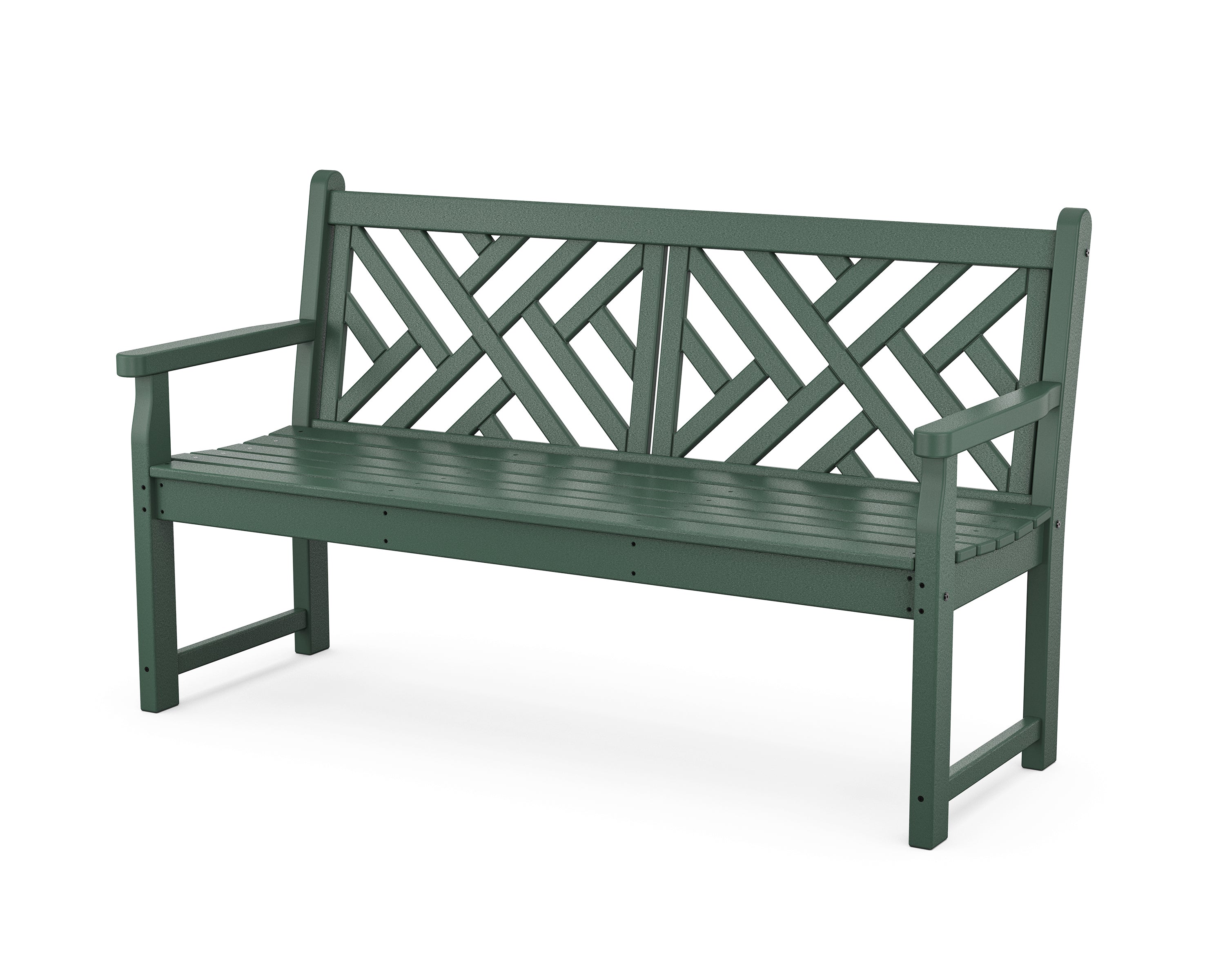 POLYWOOD® Chippendale 60” Bench in Green