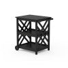 Country Living Wovendale Bar Cart in Black