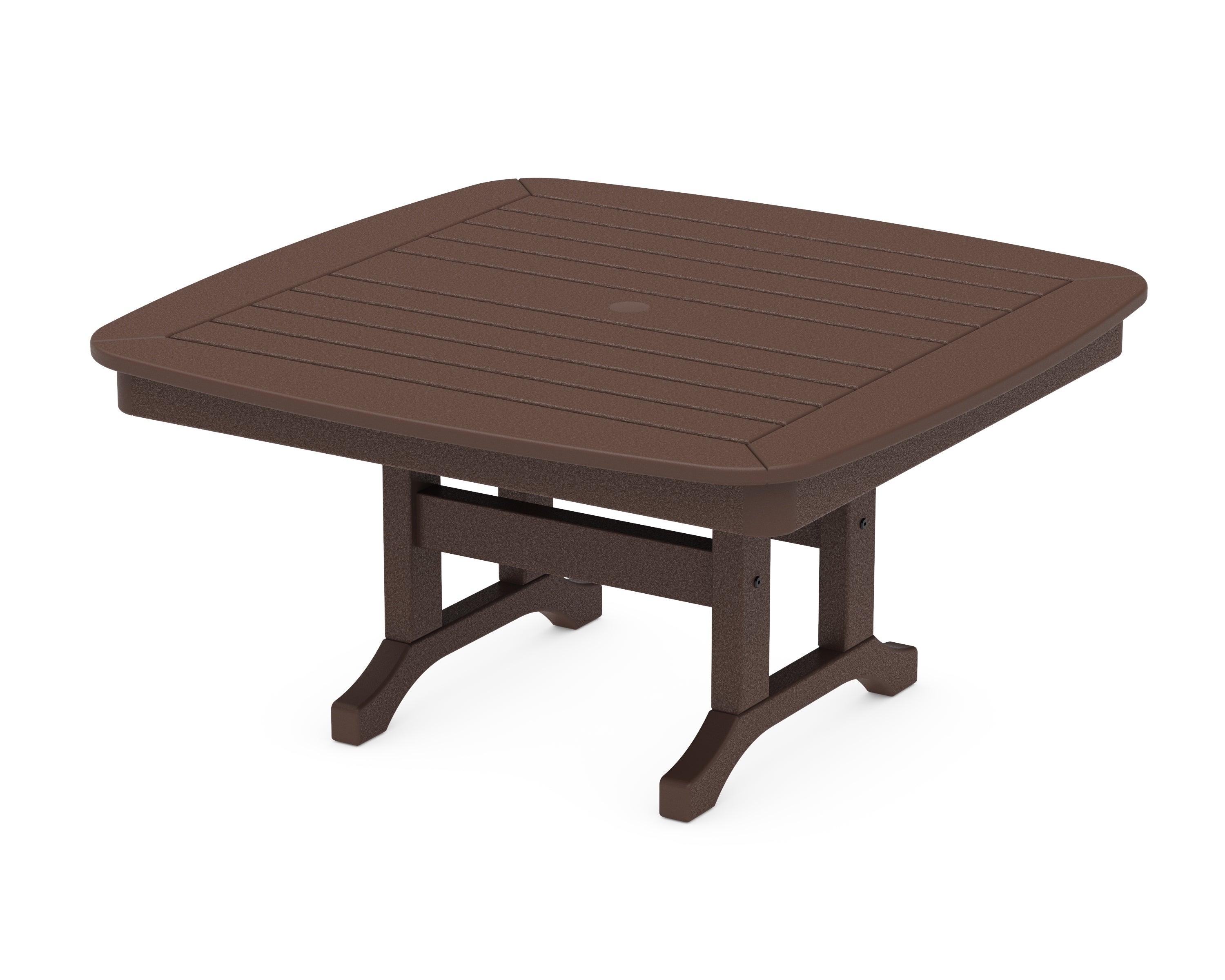 POLYWOOD Nautical 37" Conversation Table in Mahogany