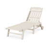 Country Living Cottage Chaise with Wheels in Sand