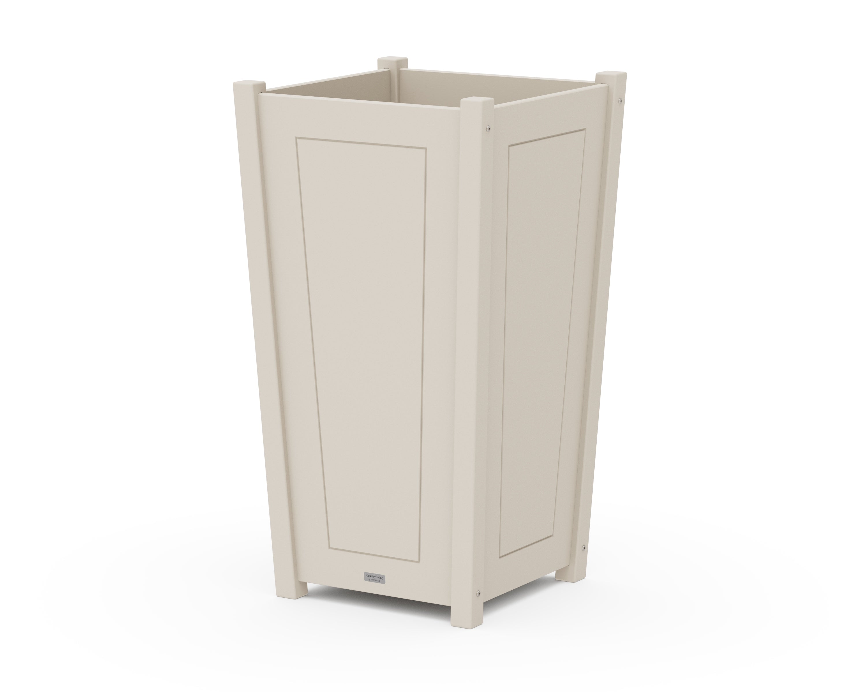 Country Living Country Living Large Tapered Square Tall Planter Box in Sand