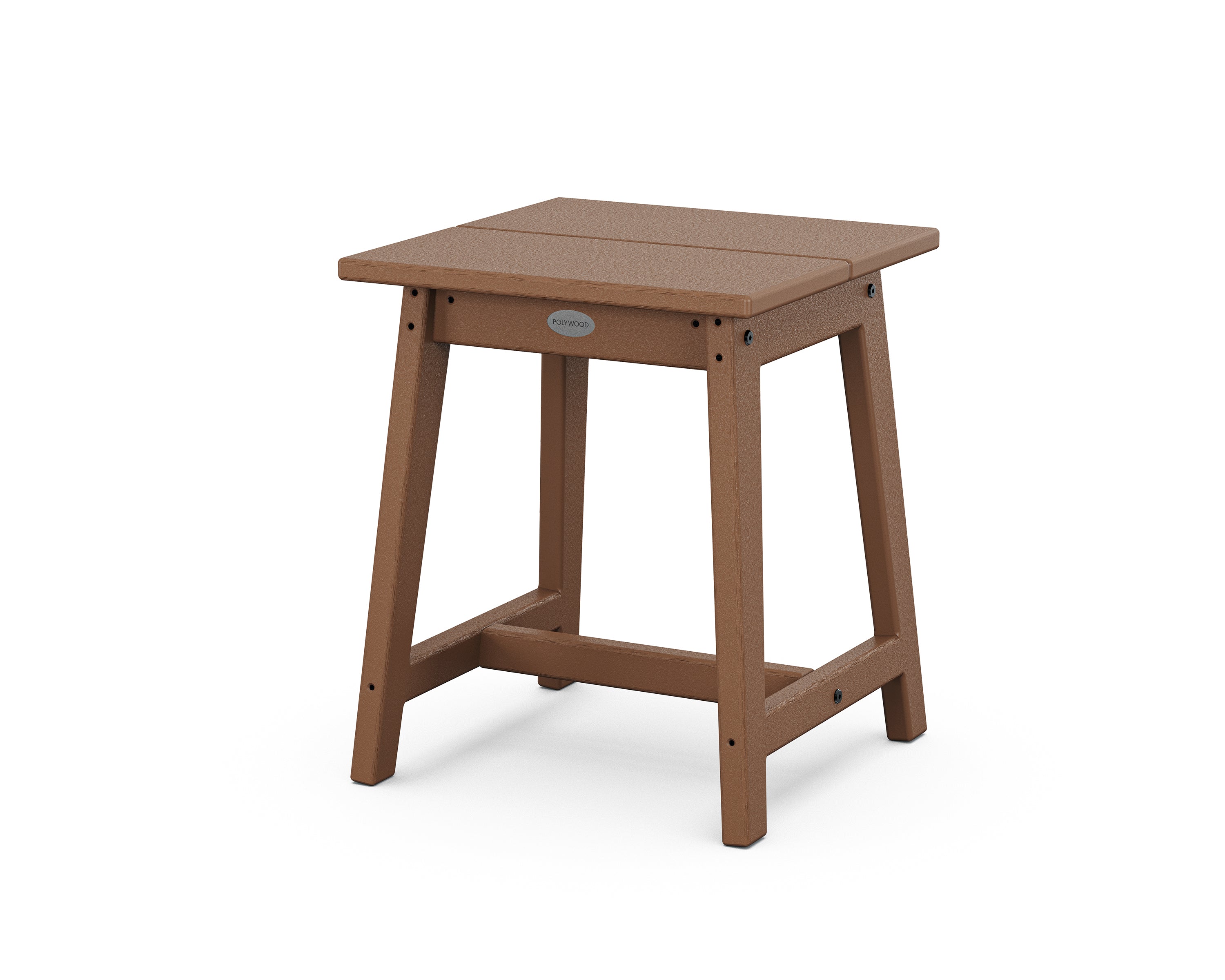 POLYWOOD Studio Side Table  in Teak