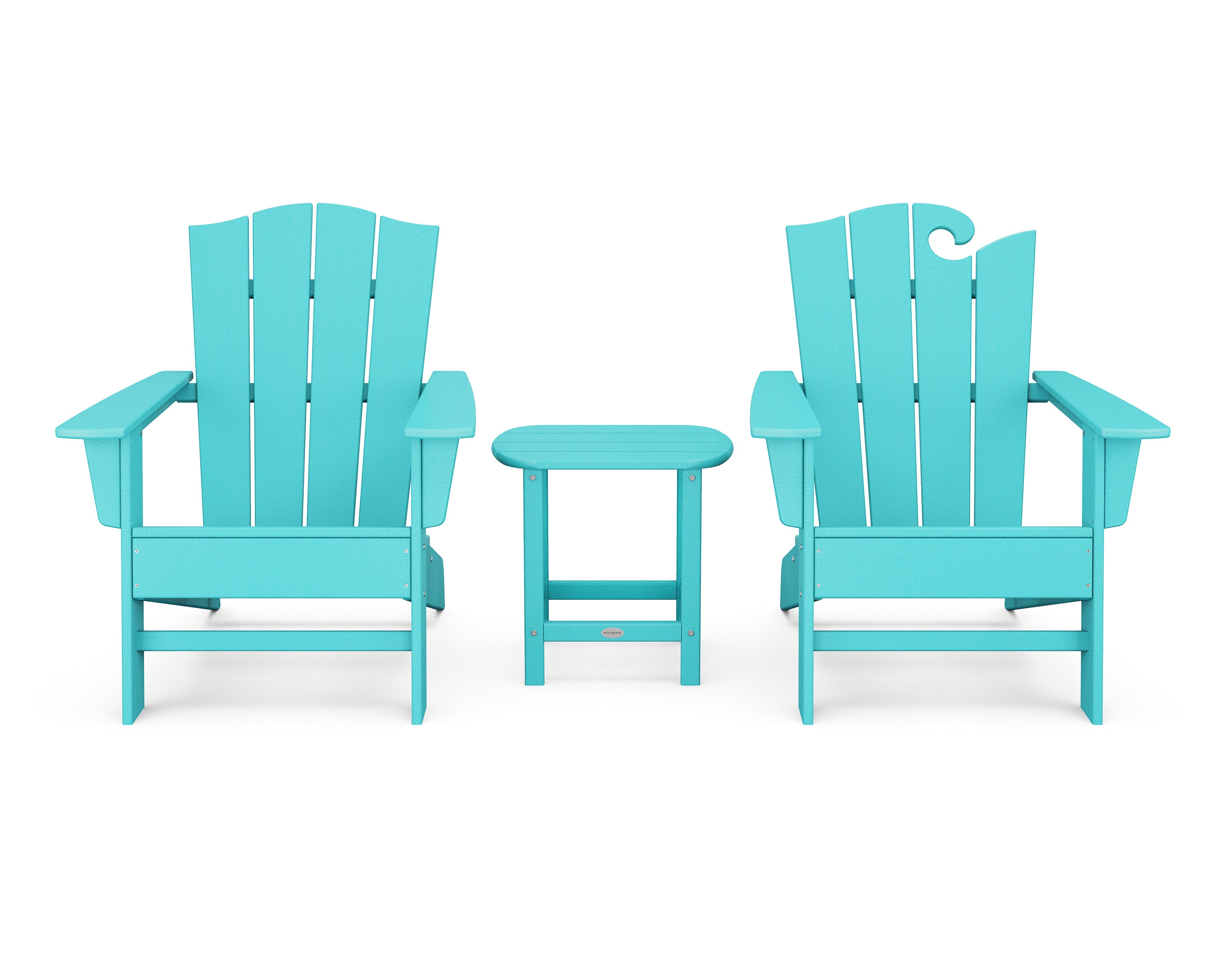 POLYWOOD® Wave Collection 3-Piece Set in Aruba