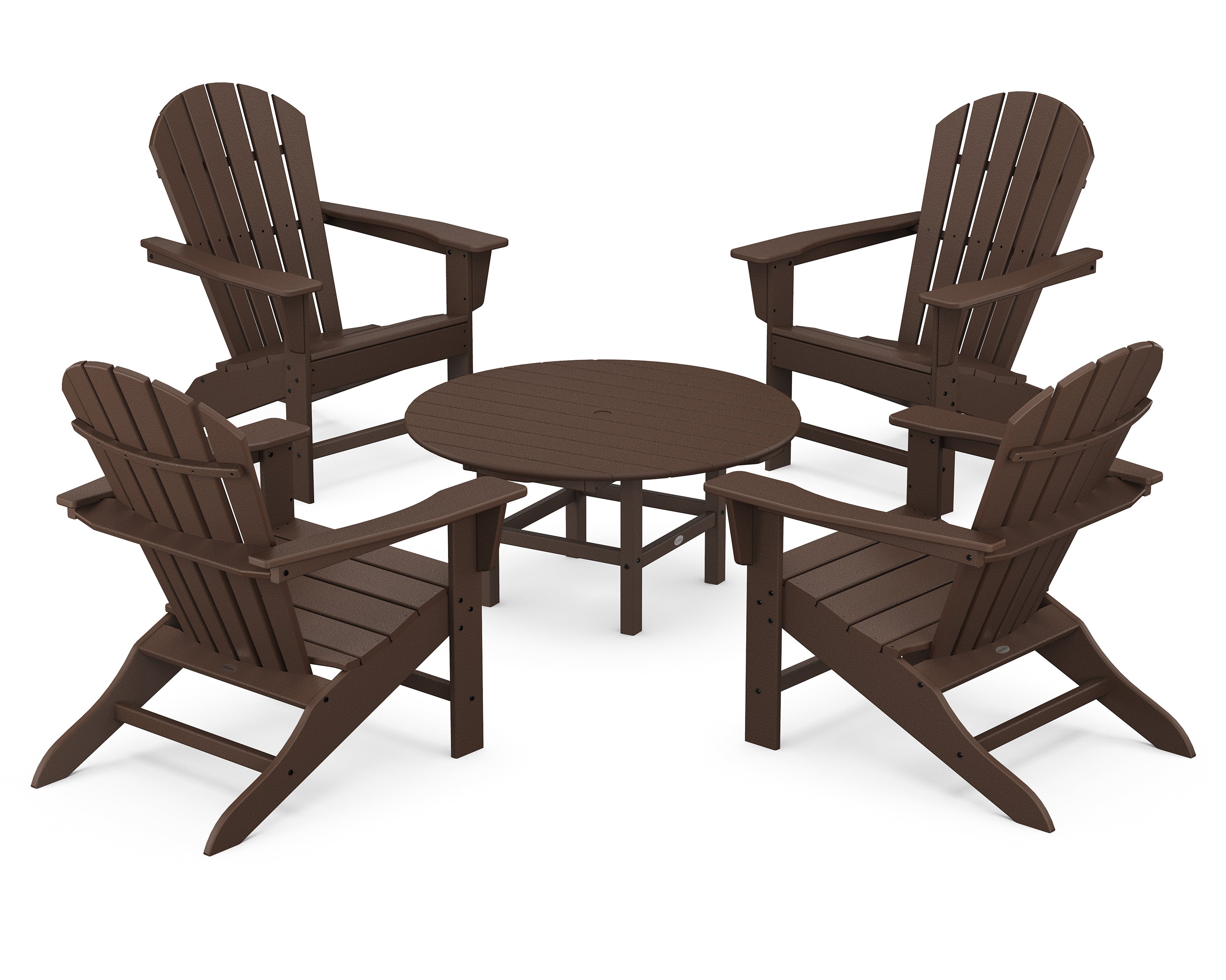 POLYWOOD® South Beach 5-Piece Conversation Group in Mahogany