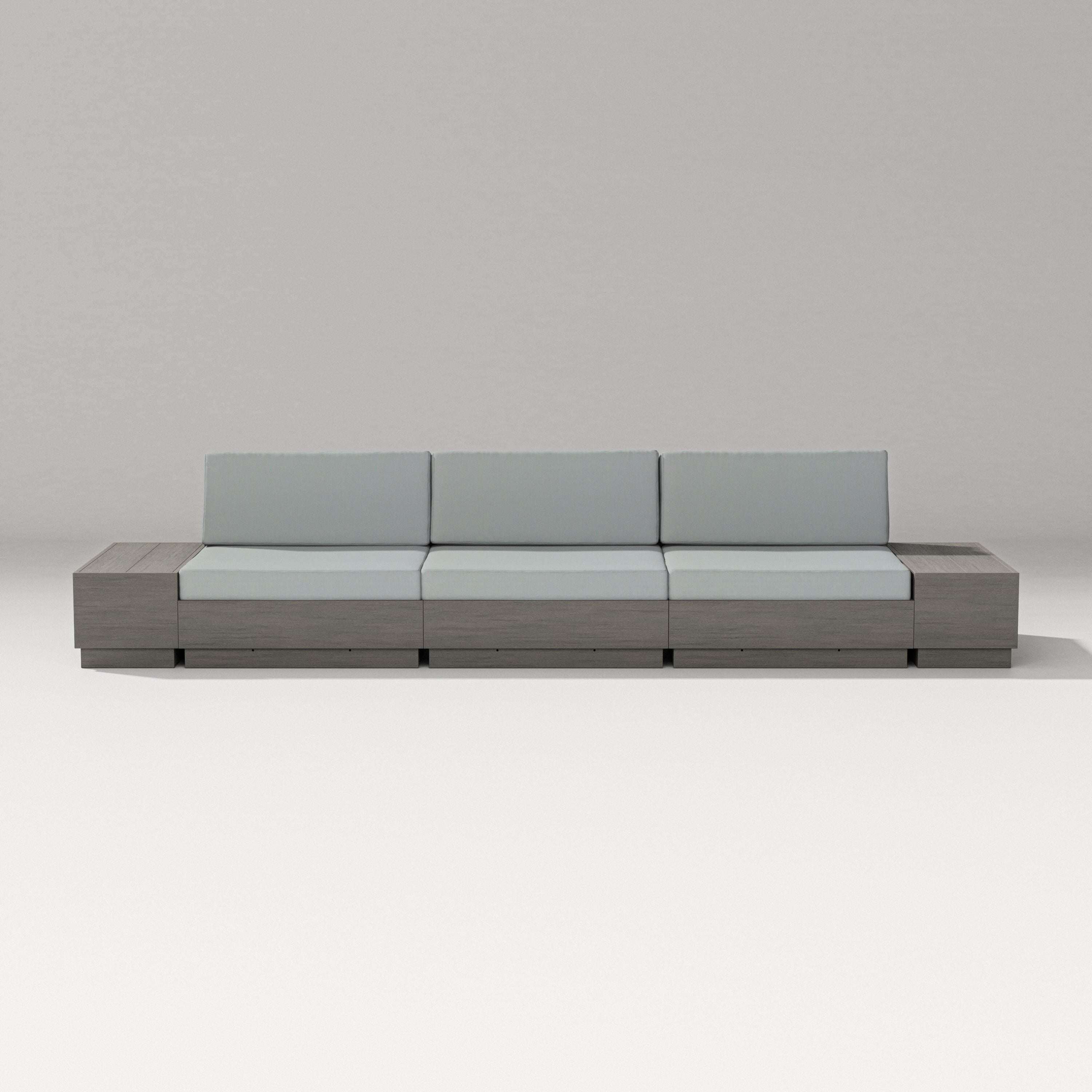 PW Designer Series Elevate Straight Sectional in Driftwood / Spa
