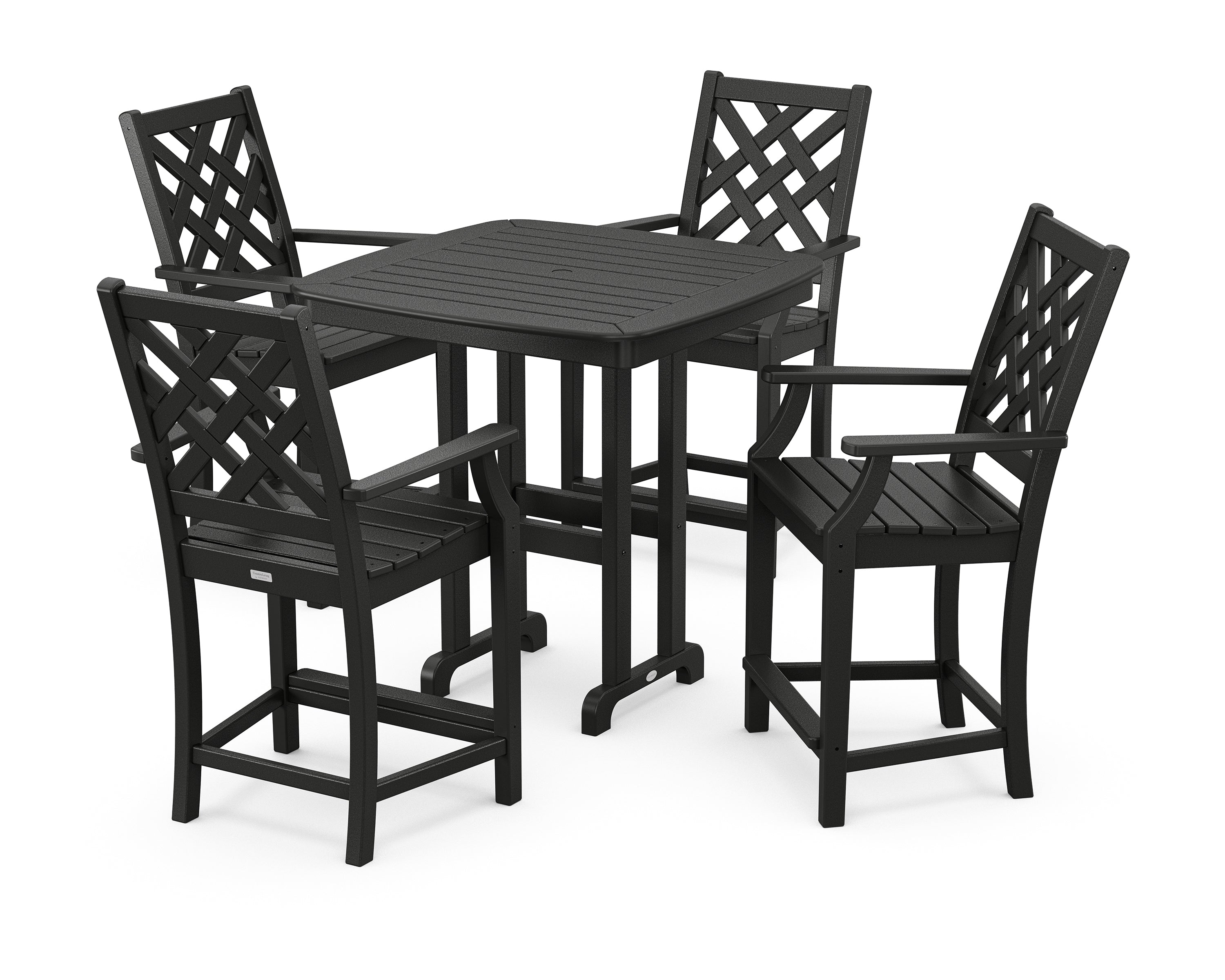 Country Living Wovendale 5-Piece Counter Set in Black