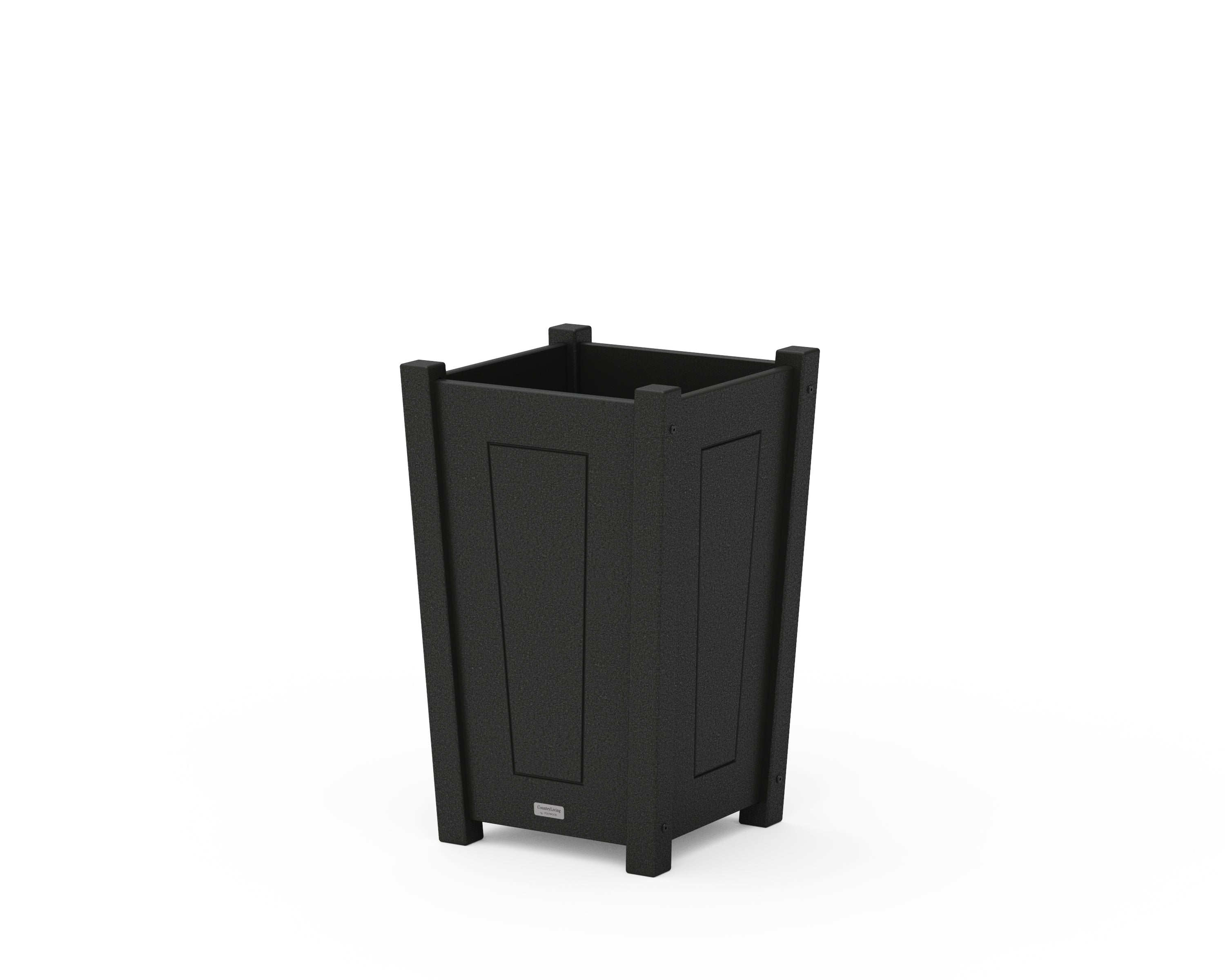 Country Living Country Living Tapered Square Short Planter Box in Black