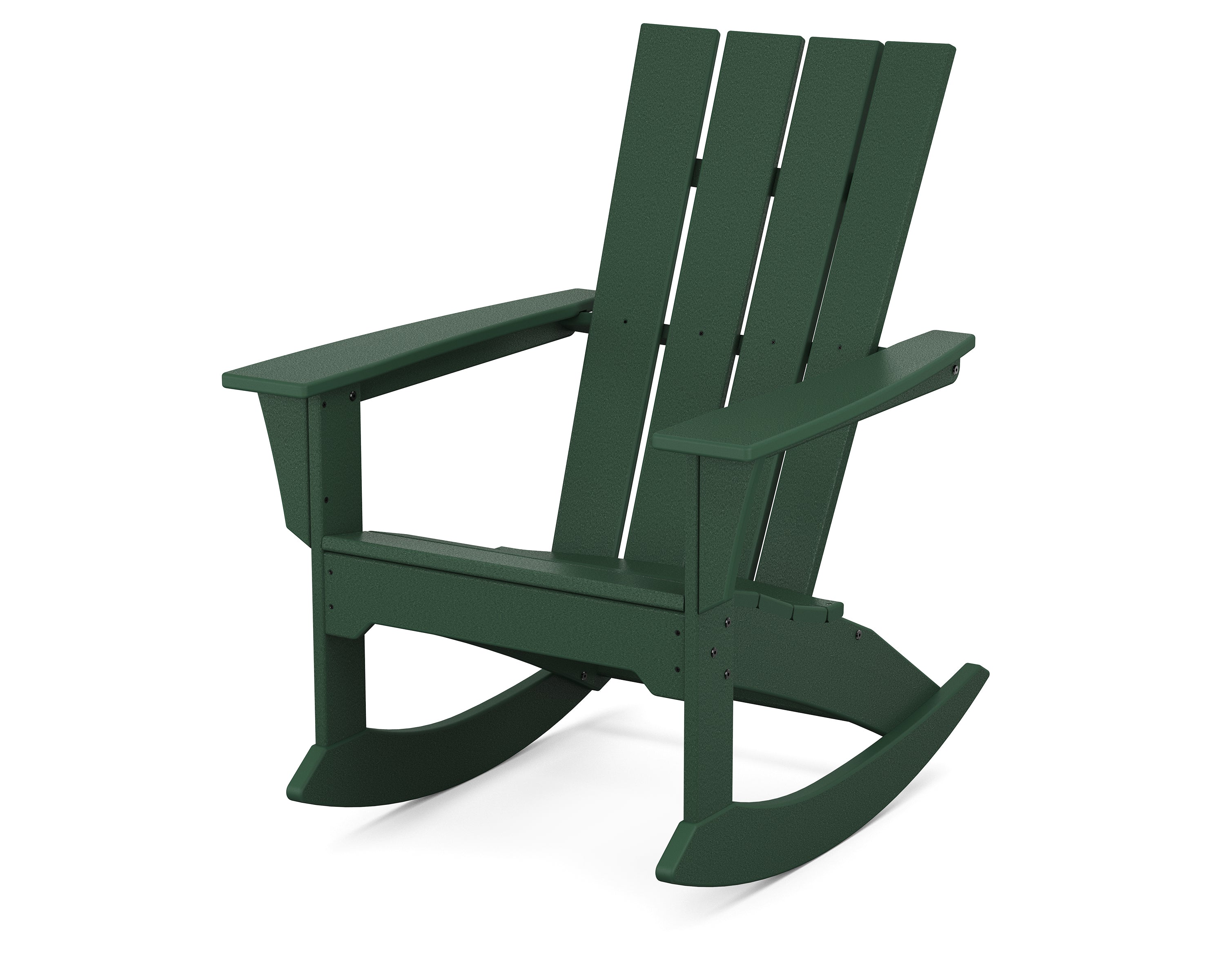POLYWOOD® Quattro Adirondack Rocking Chair in Green