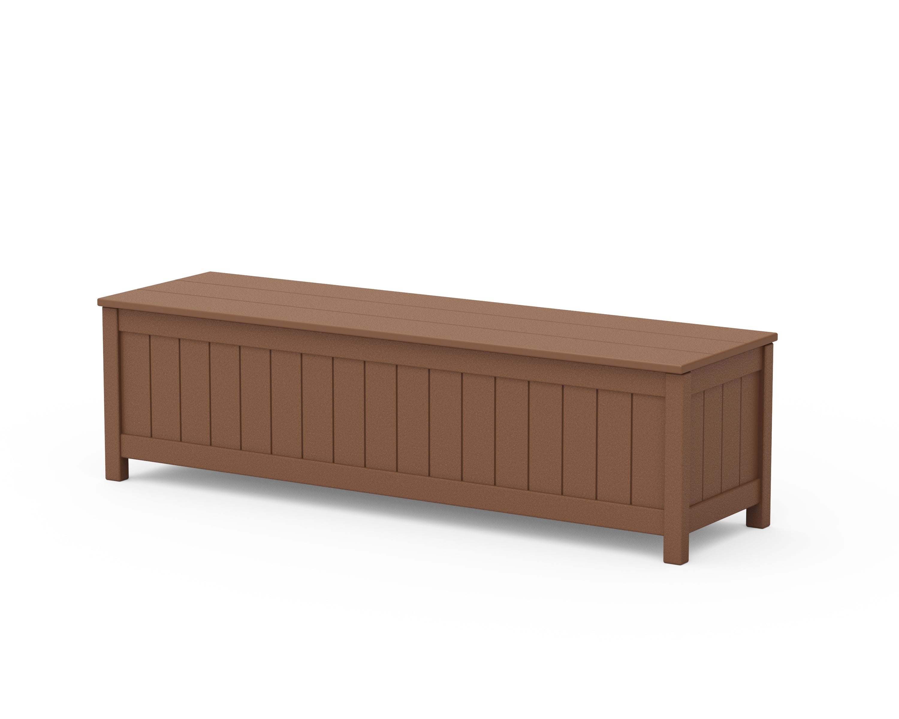 POLYWOOD Vineyard 60” Storage Bench in Teak