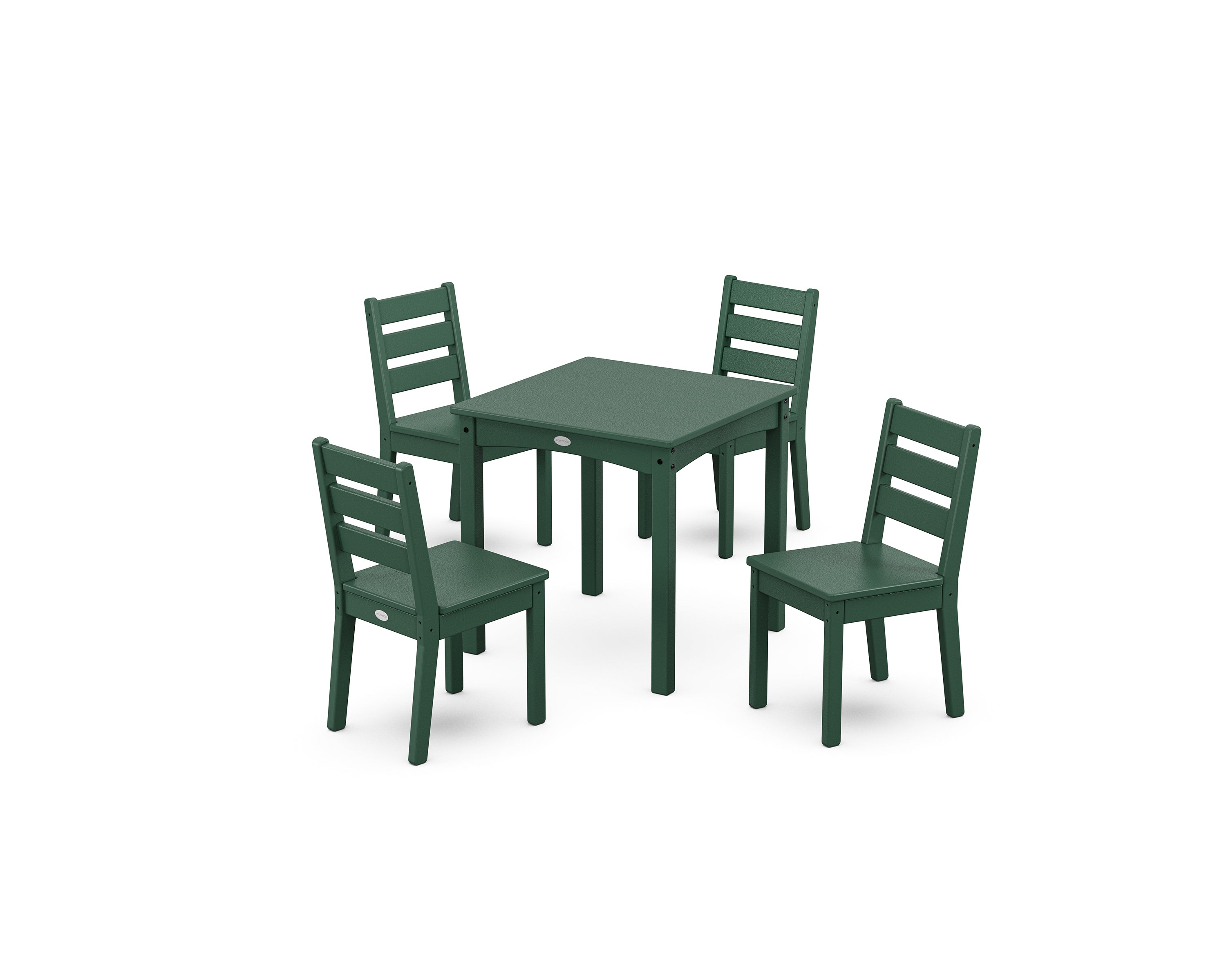 POLYWOOD Lakeside Kids 5-Piece Dining Set in Green
