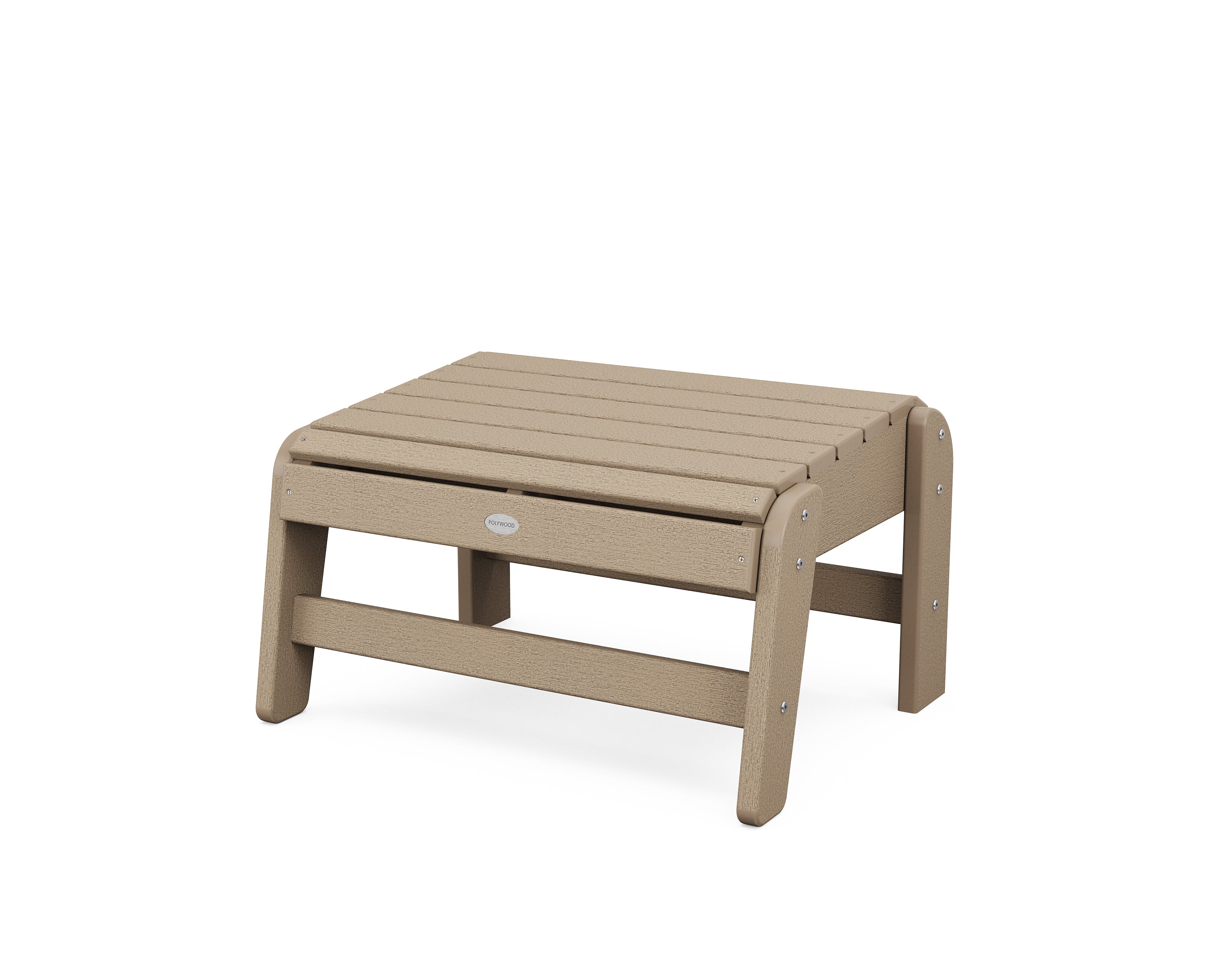 POLYWOOD Grand Adirondack Ottoman in Vintage Sahara