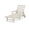 Country Living Wovendale Chaise with Arms and Wheels in Sand