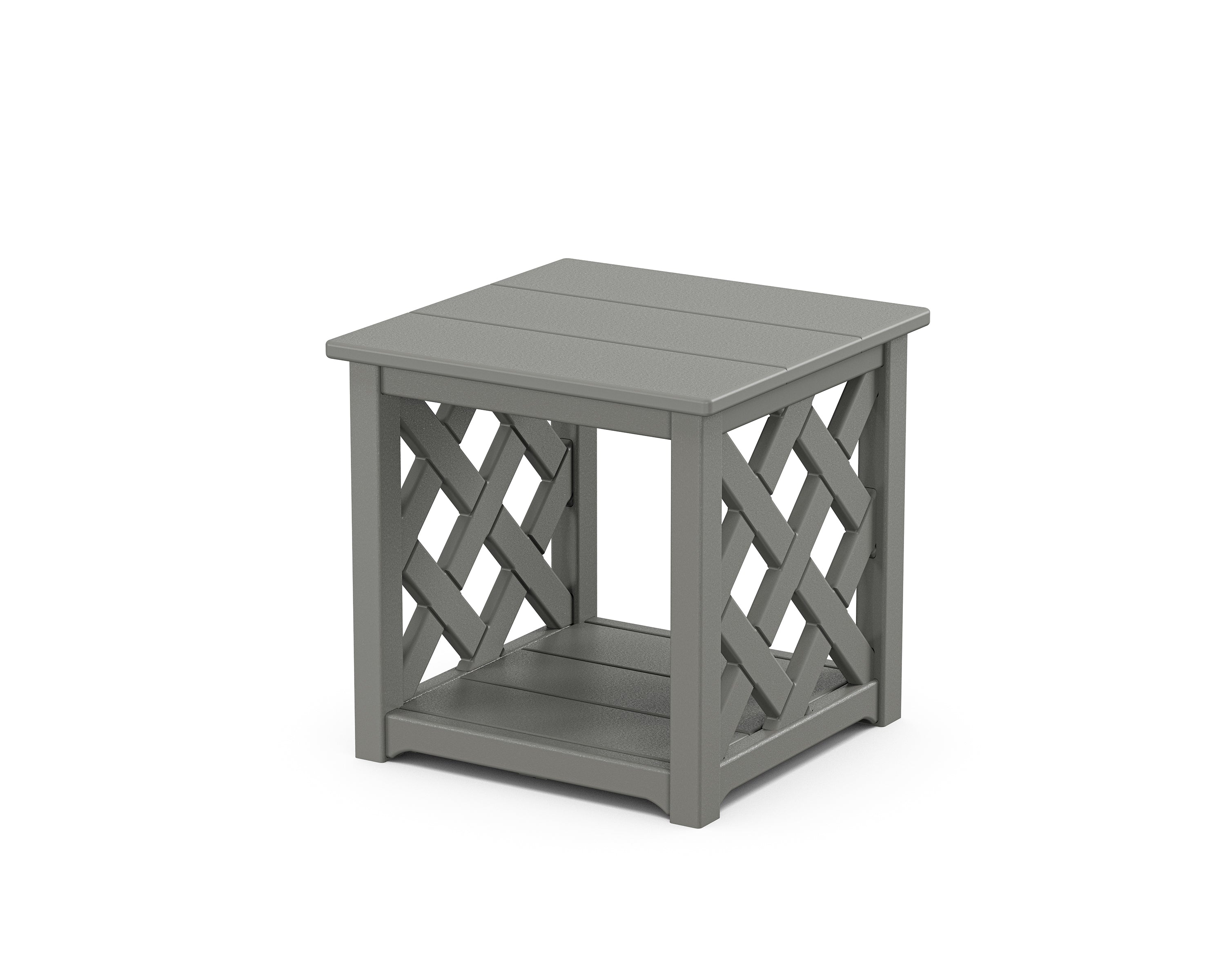 Country Living Wovendale Accent Table in Slate Grey