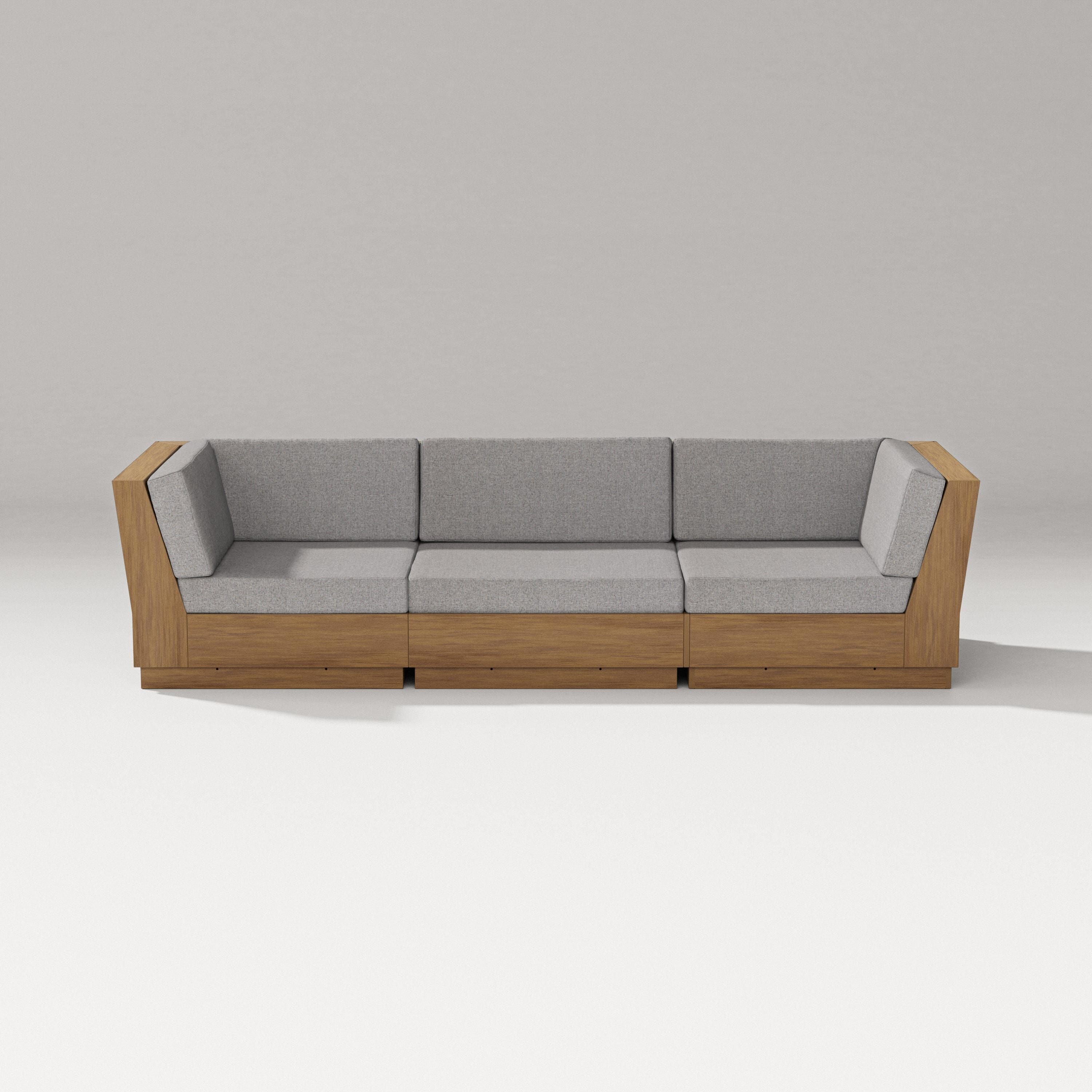 PW Designer Series Elevate Sofa Sectional in Natural / Grey Mist
