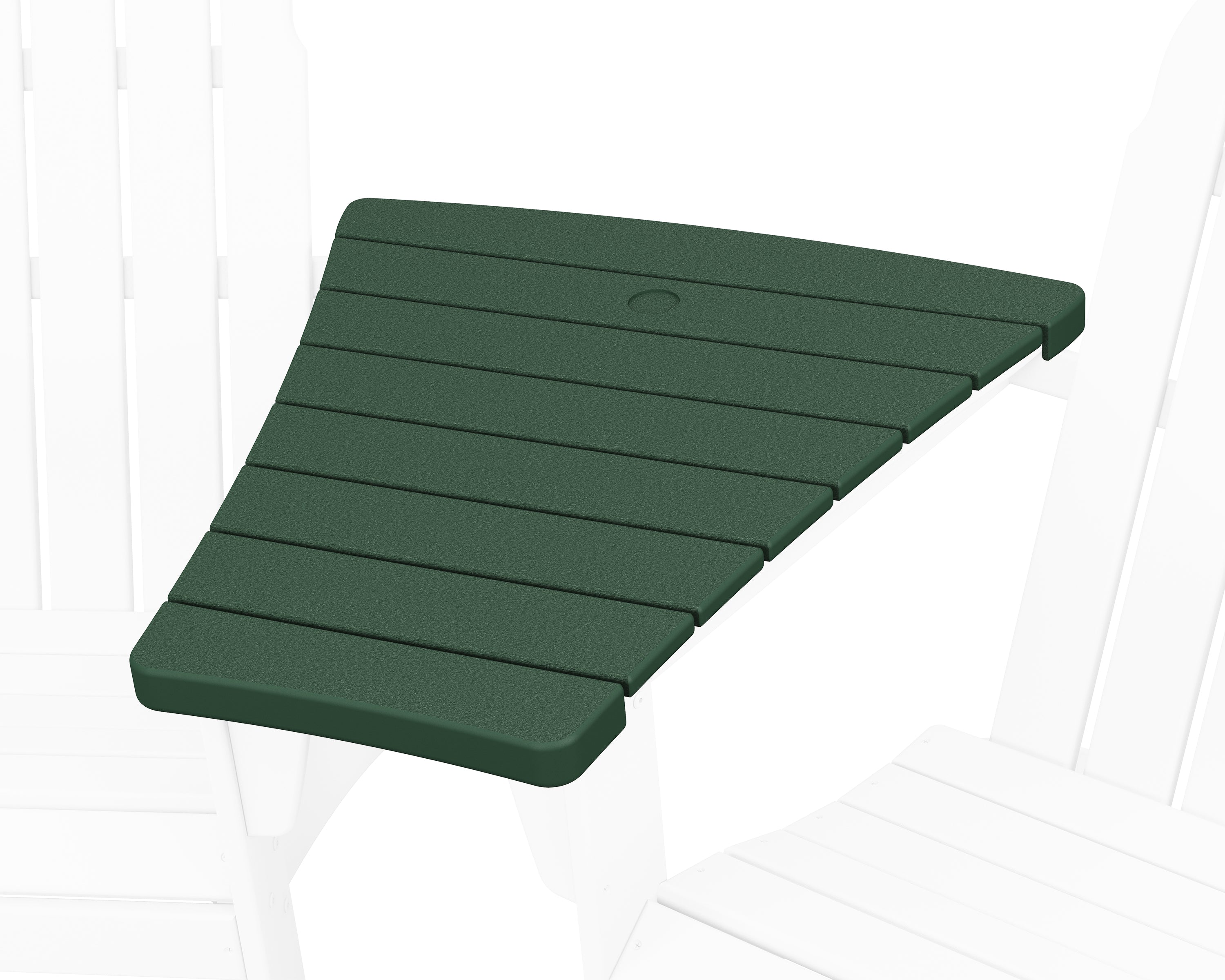 POLYWOOD 400 Series Angled Adirondack Connecting Table in Green
