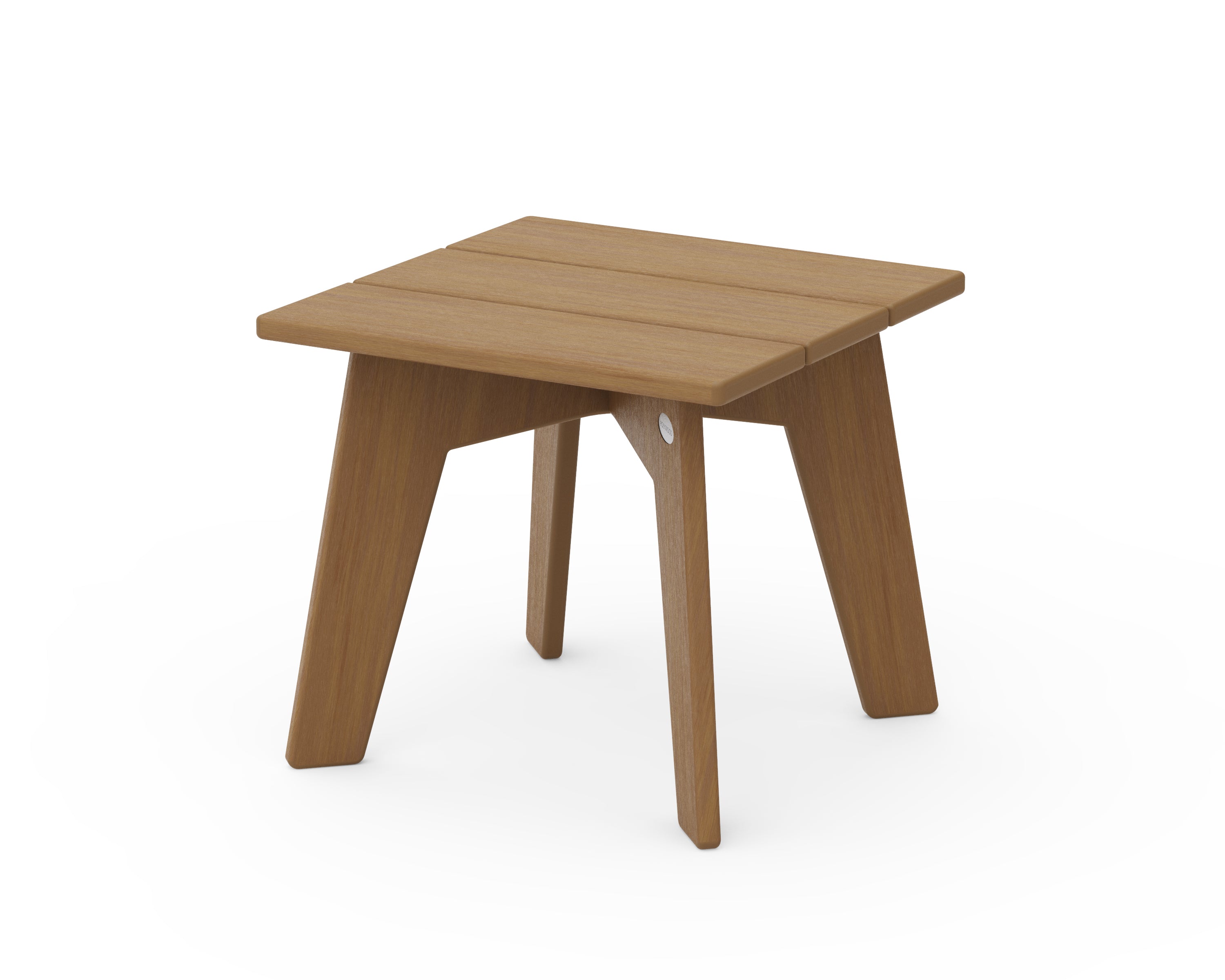 POLYWOOD Riviera Modern Side Table in Natural