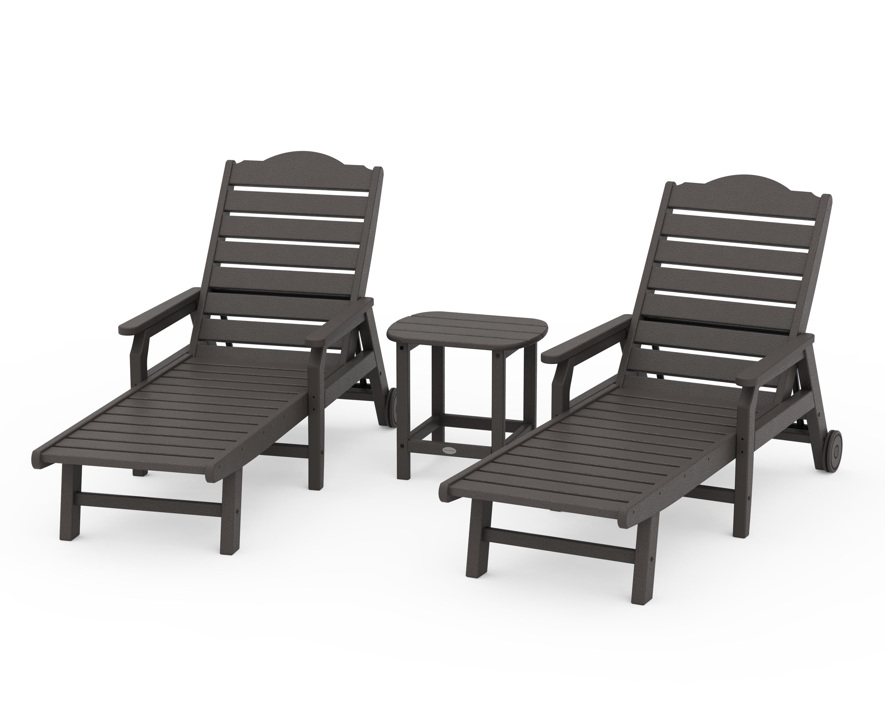 Draper James™ by  POLYWOOD 3-Piece Savannah Chaise Lounge Set in Vintage Coffee