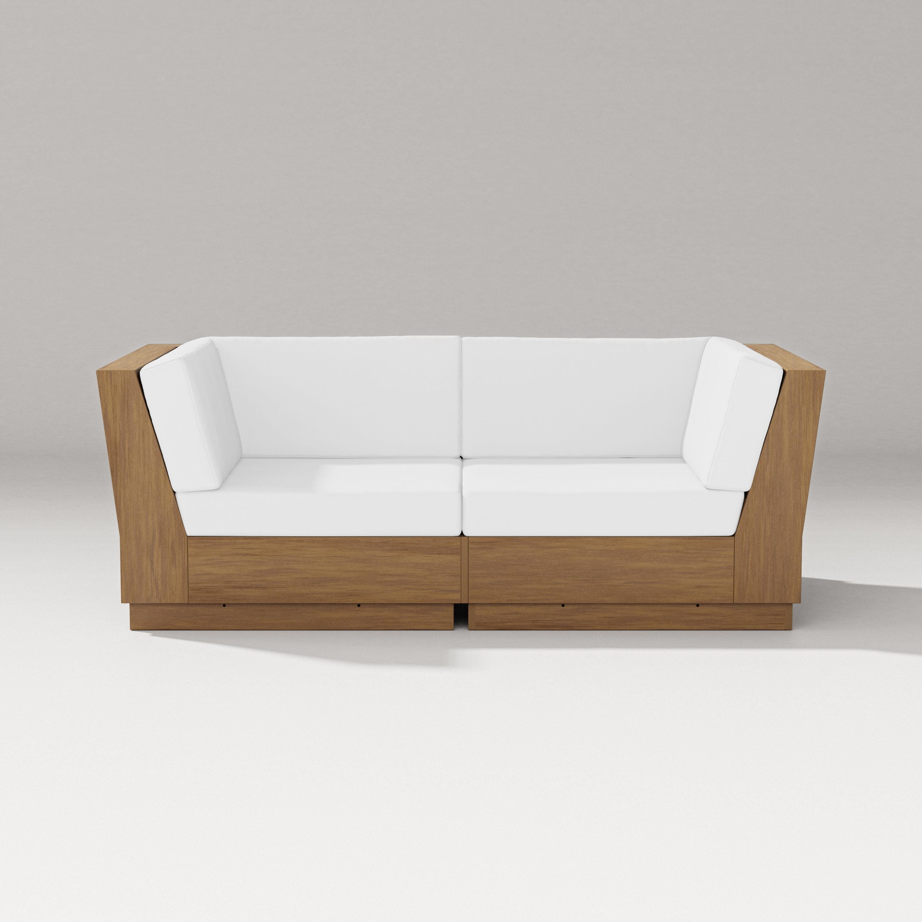 PW Designer Series Elevate Loveseat Sectional in Natural / Natural