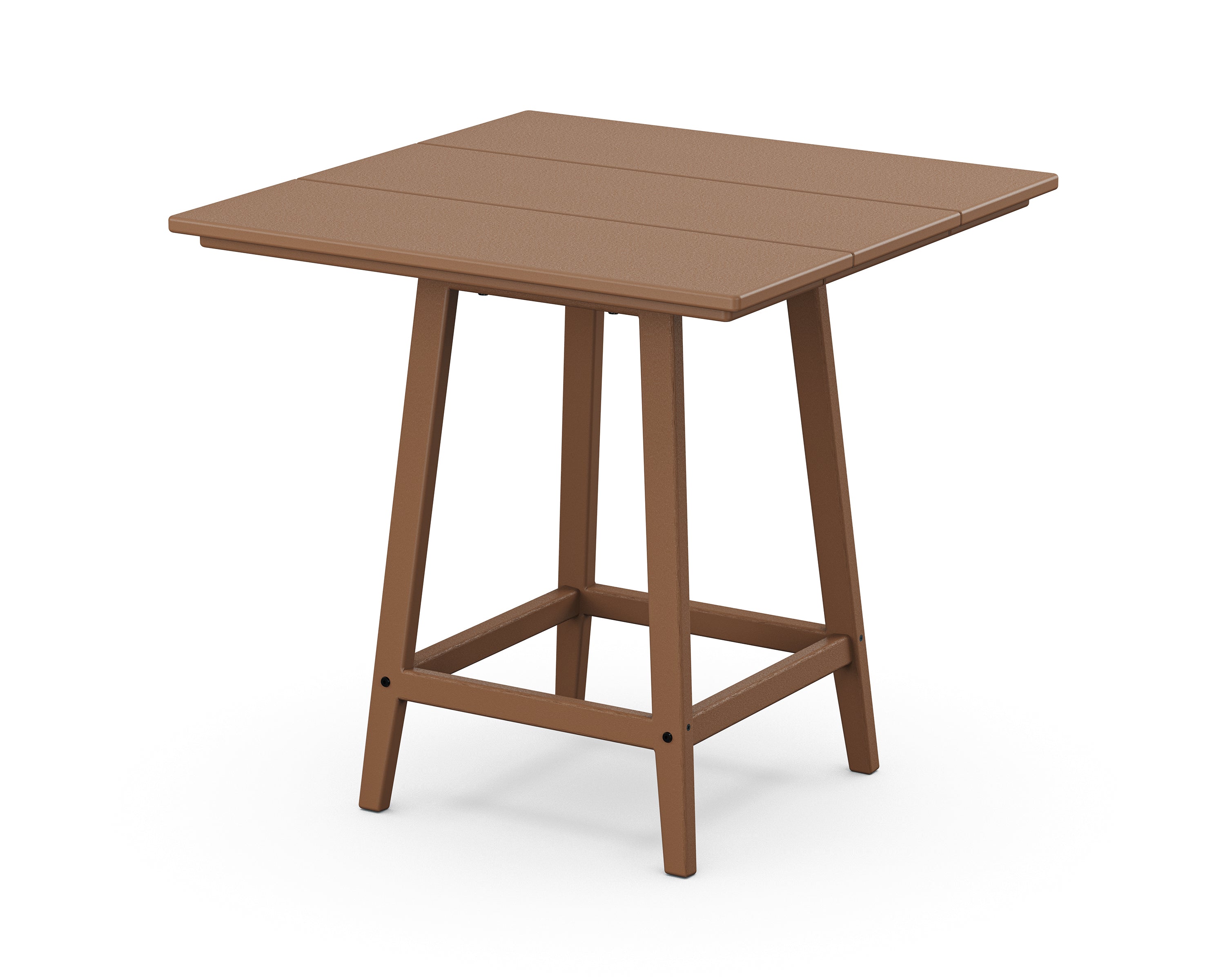POLYWOOD Studio 30" Square Bistro Table in Teak