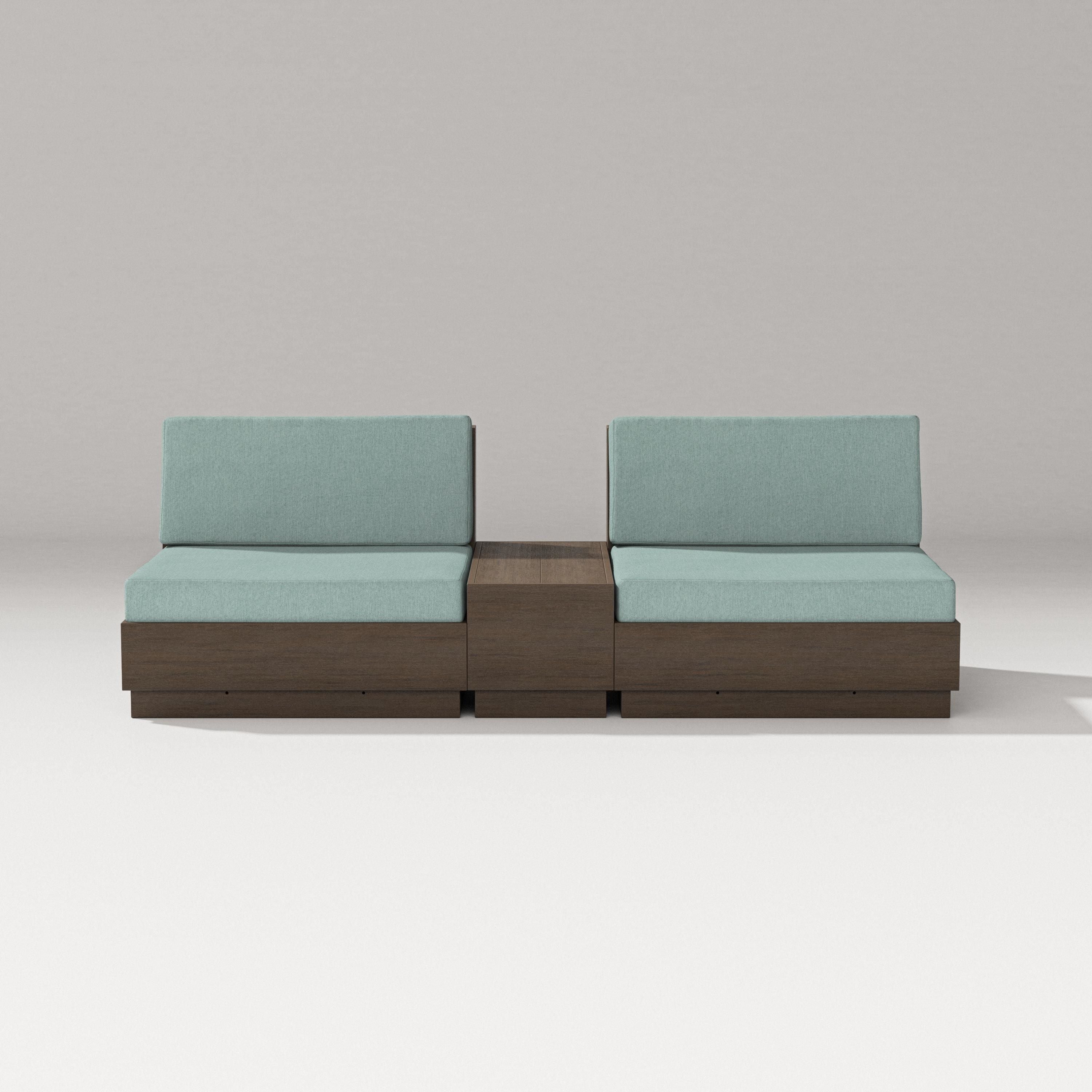 PW Designer Series Elevate Lounge Chair Set in Kona / Glacier Spa