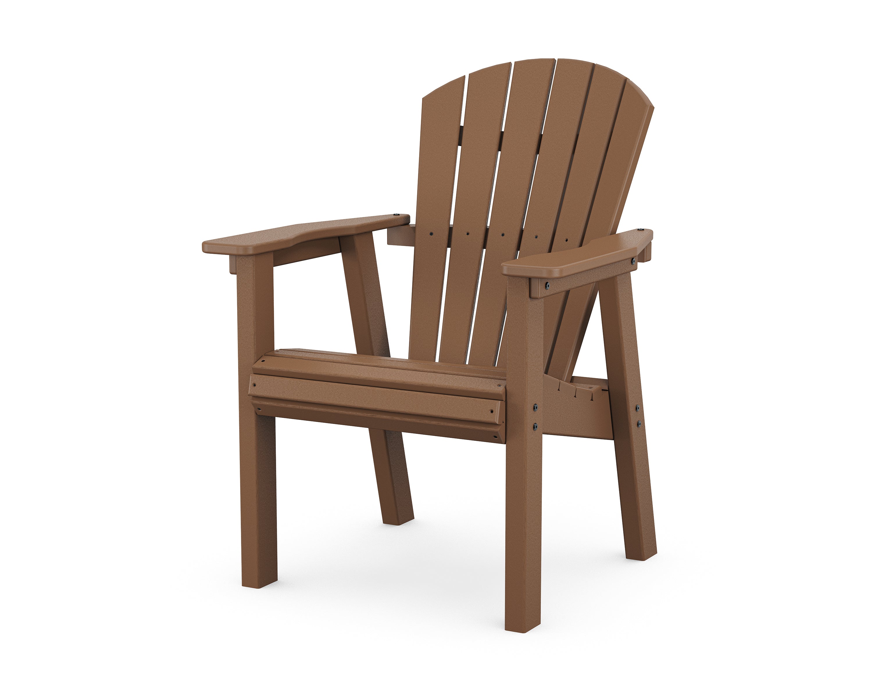 POLYWOOD Seashell Dining Chair in Teak