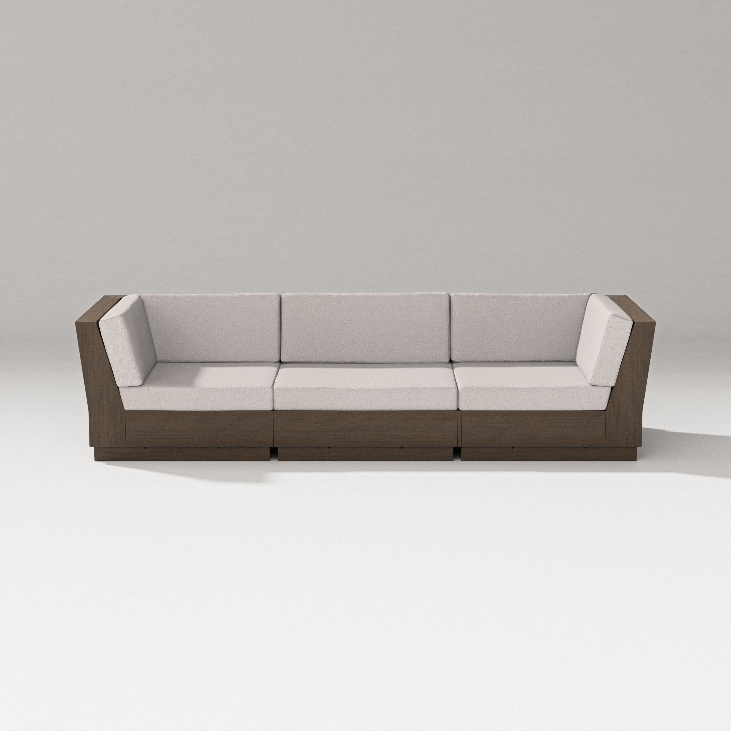 PW Designer Series Elevate Sofa Sectional in Kona / Dune Burlap