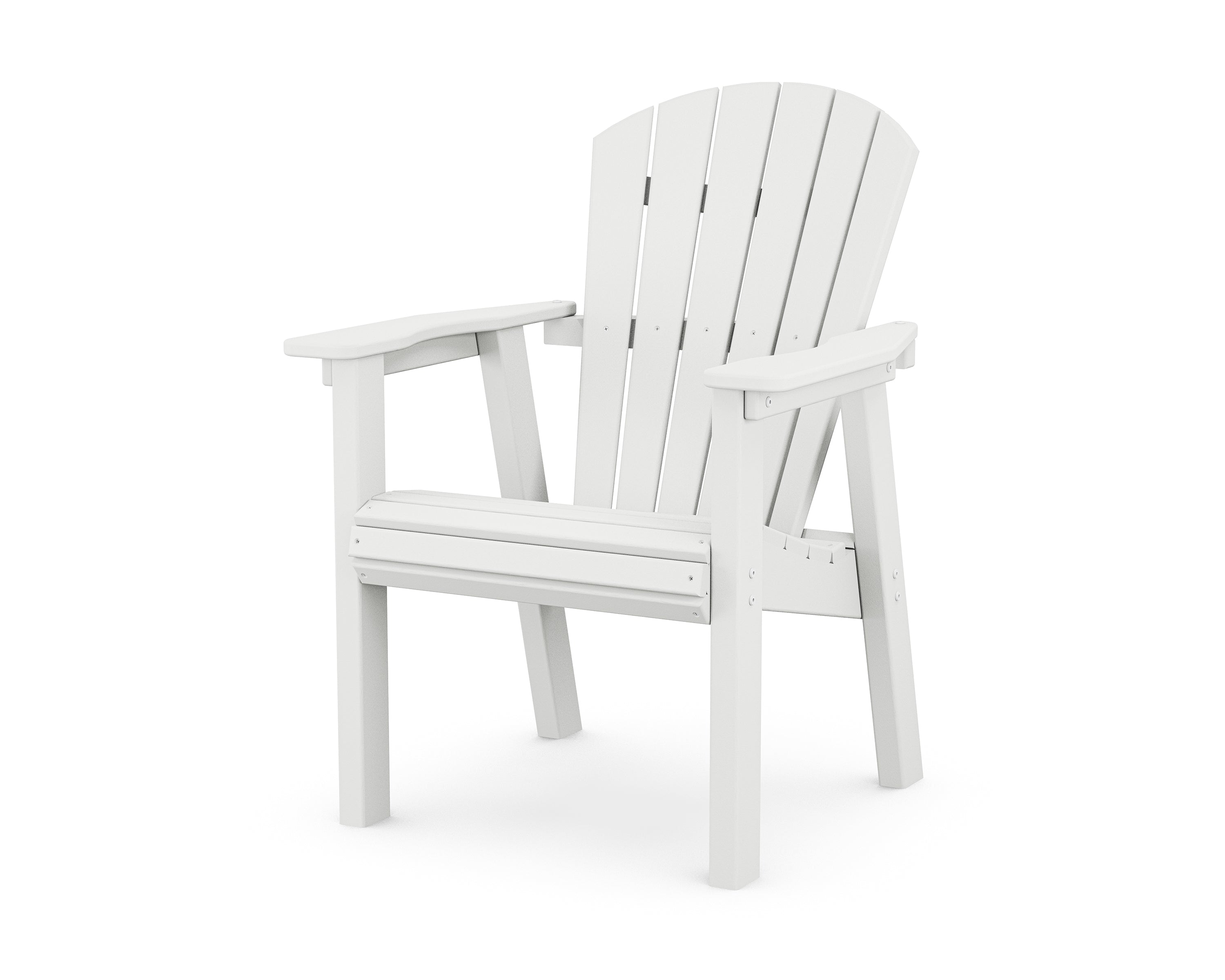 POLYWOOD Seashell Dining Chair in White