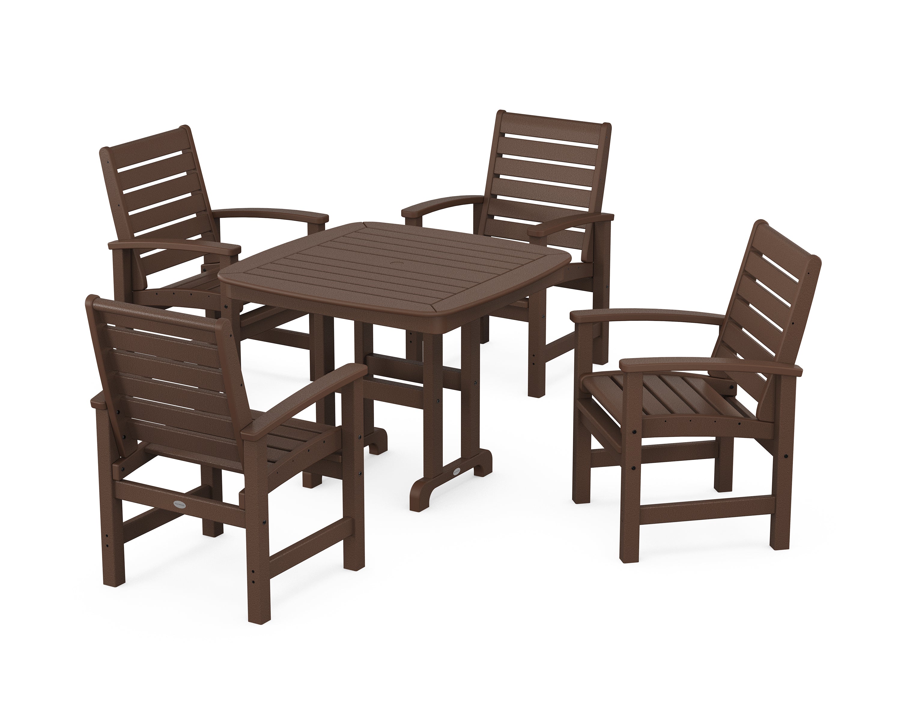 POLYWOOD® Signature 5-Piece Dining Set in Mahogany