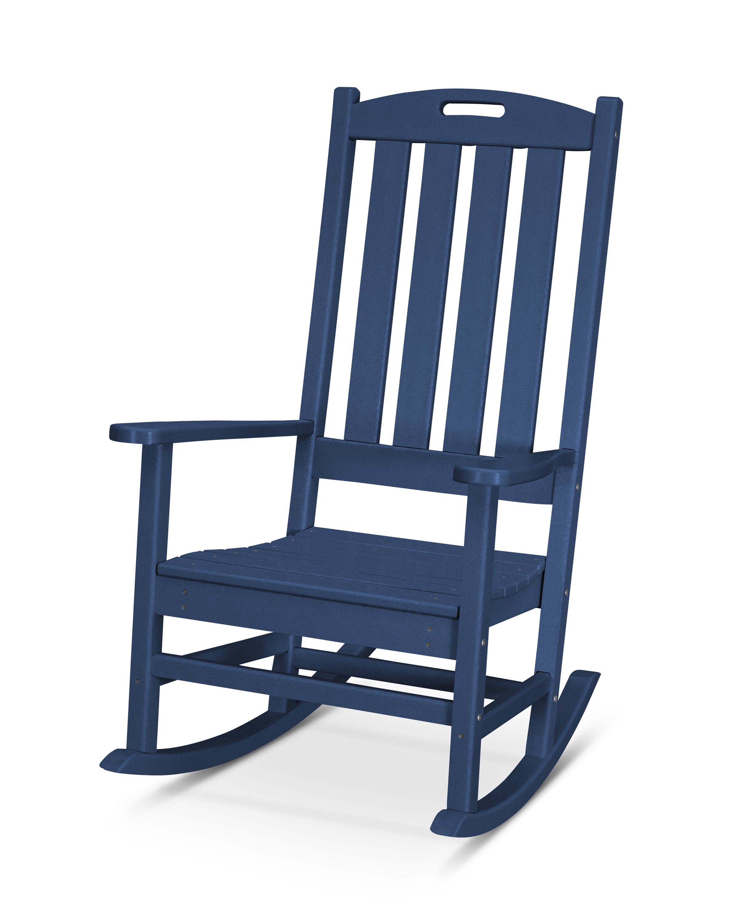 POLYWOOD® Nautical Porch Rocking Chair in Navy