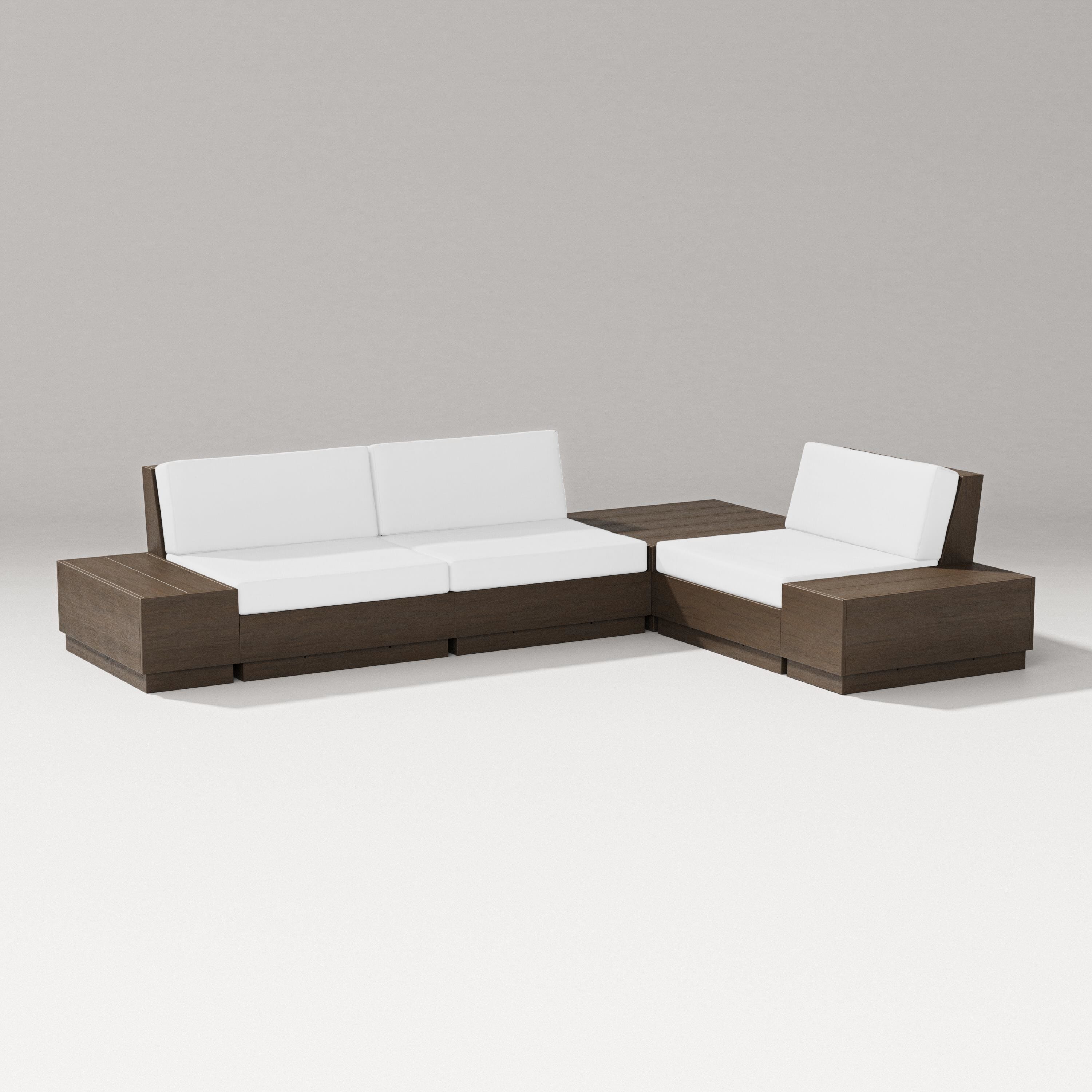 PW Designer Series Elevate 6-Piece Corner Sectional in Kona / Natural