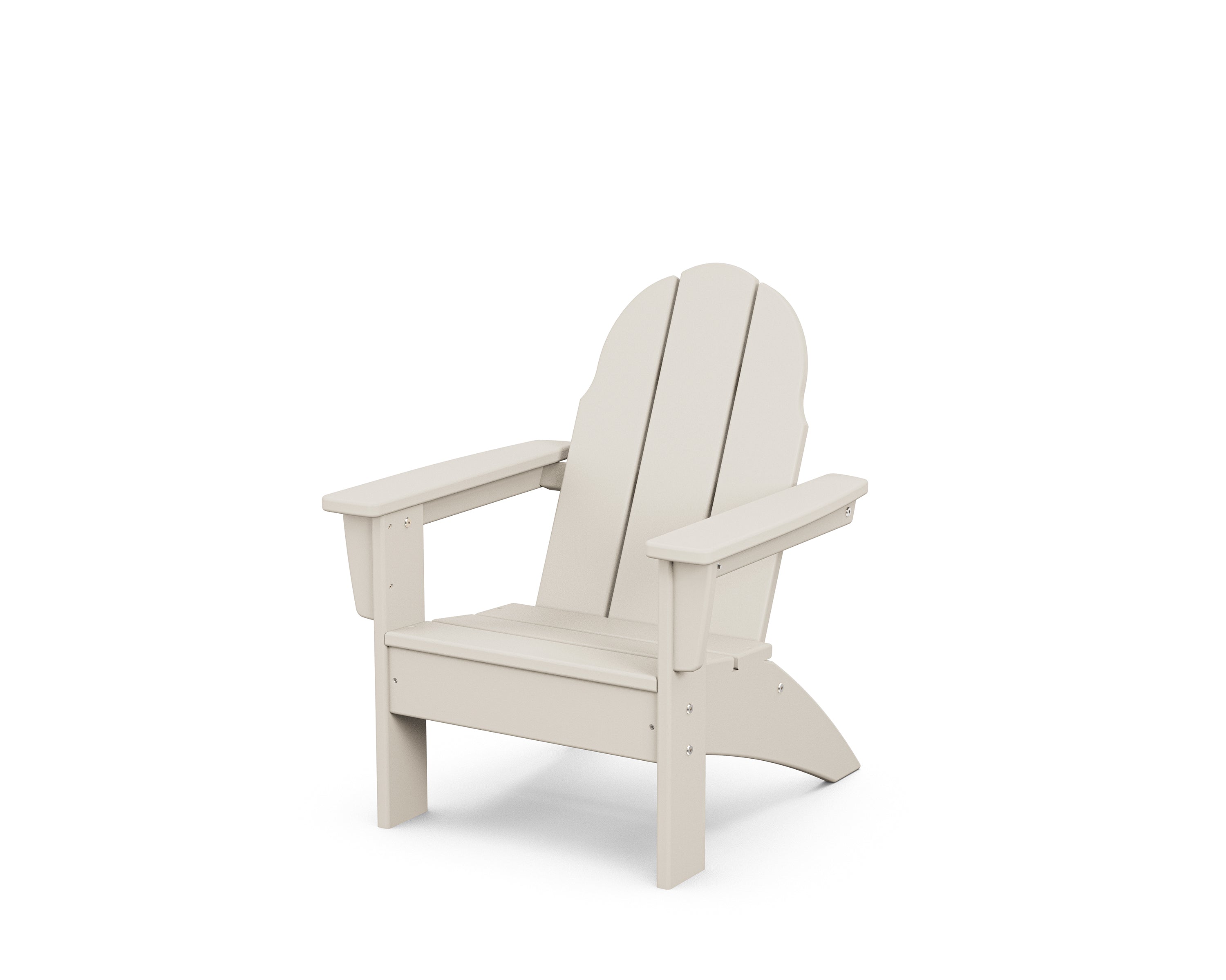 POLYWOOD Kids Vineyard Adirondack Chair in Sand