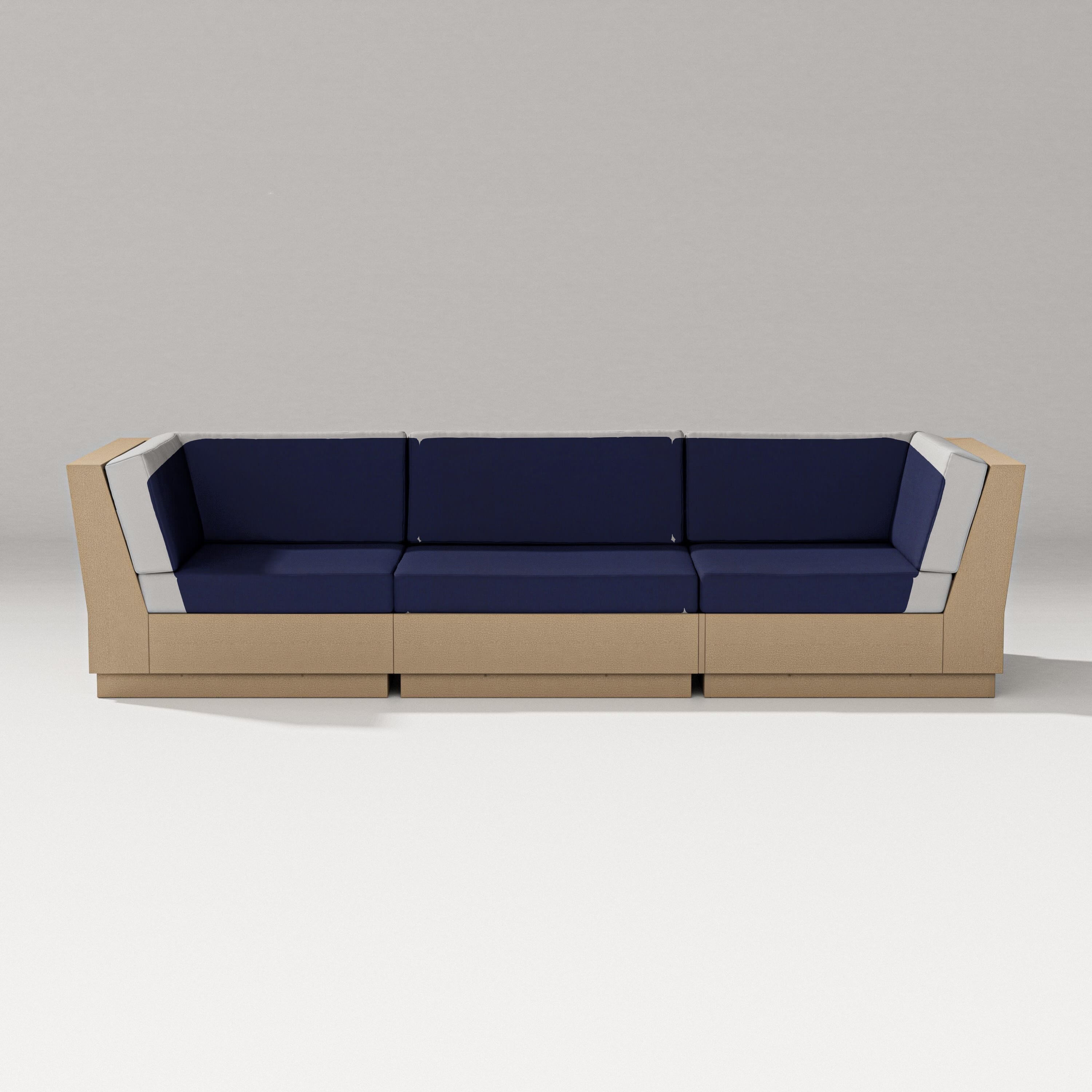 PW Designer Series Elevate Sofa Sectional in Vintage Sahara / Navy