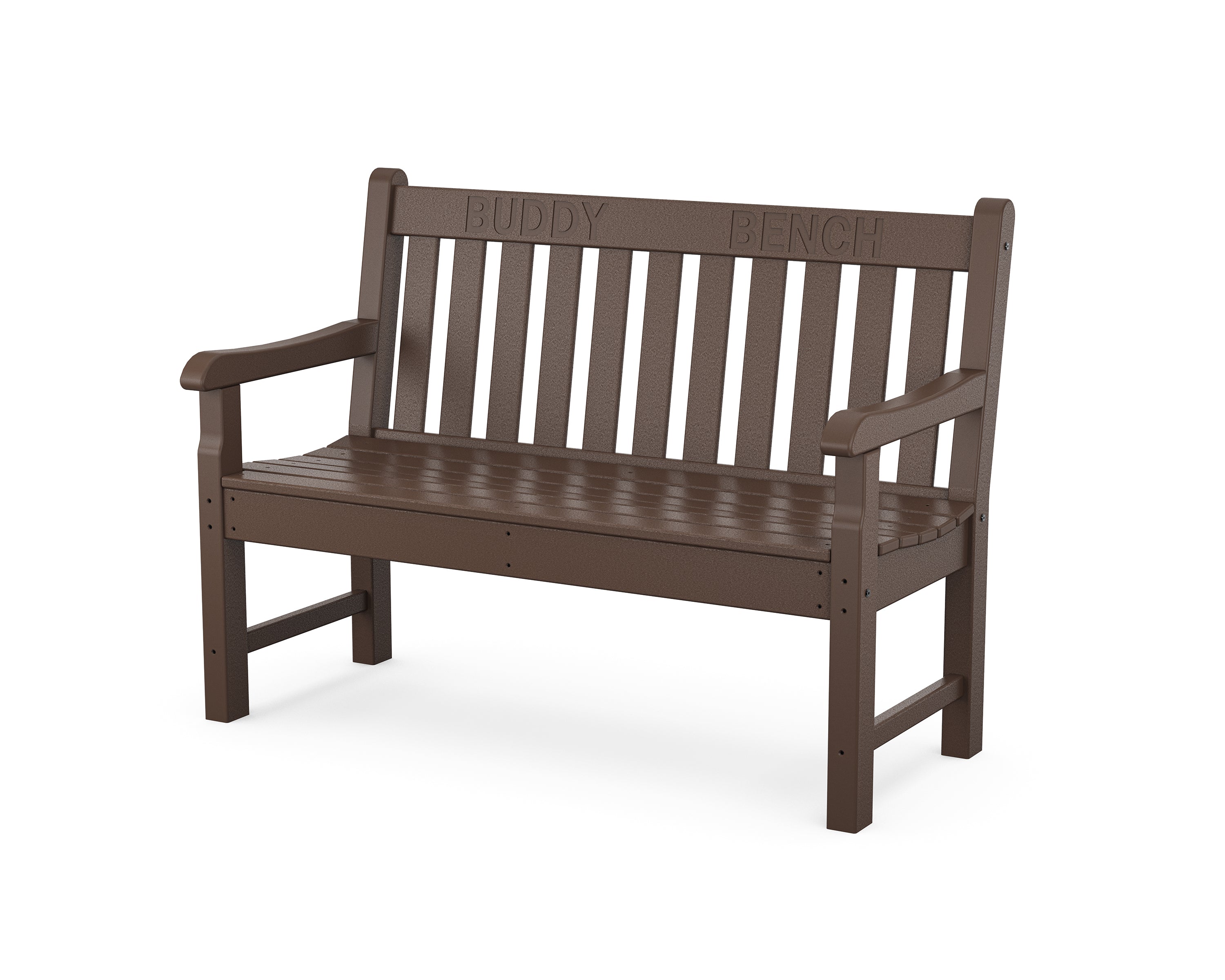 POLYWOOD® 48” Buddy Bench in Mahogany