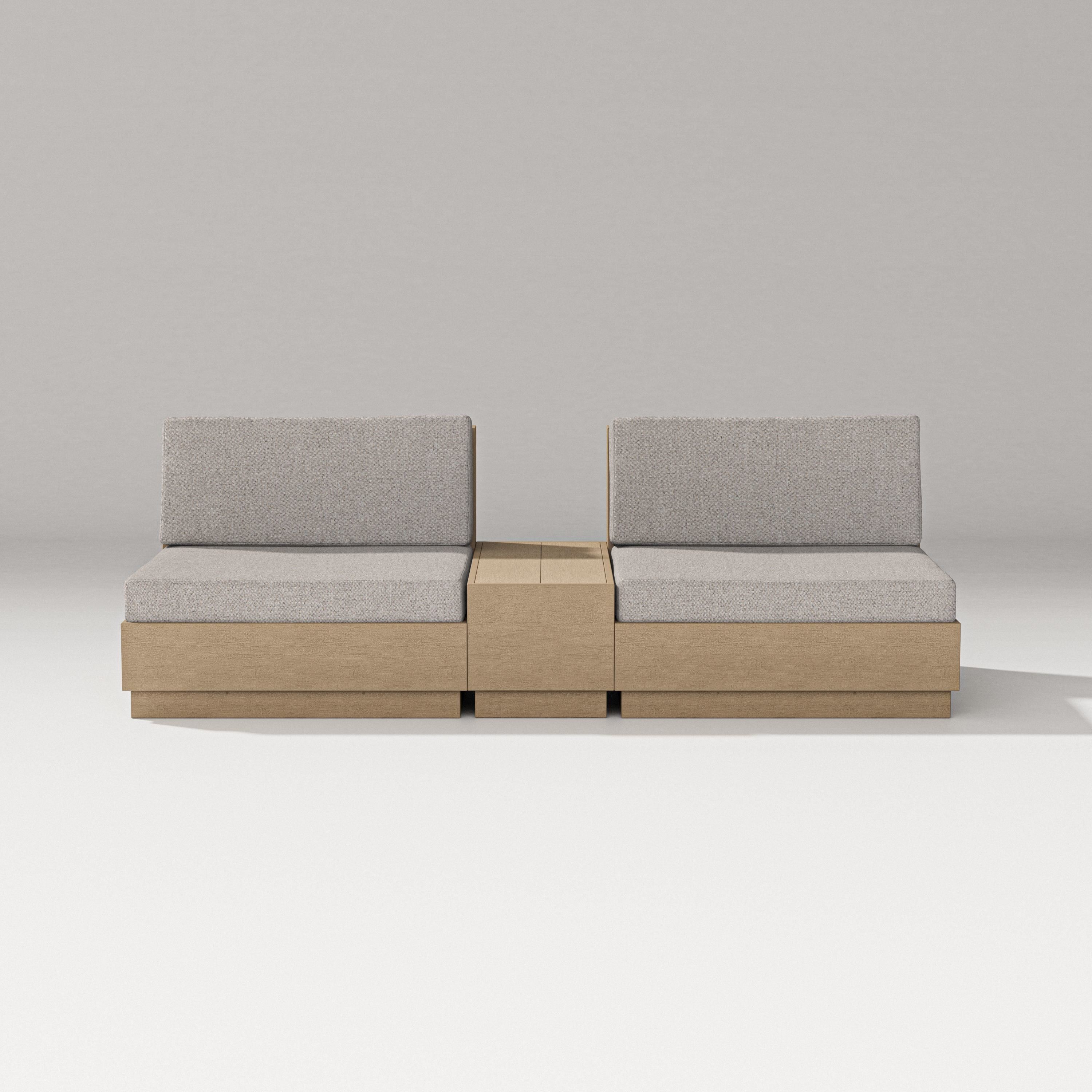 PW Designer Series Elevate Lounge Chair Set in Vintage Sahara / Weathered Tweed