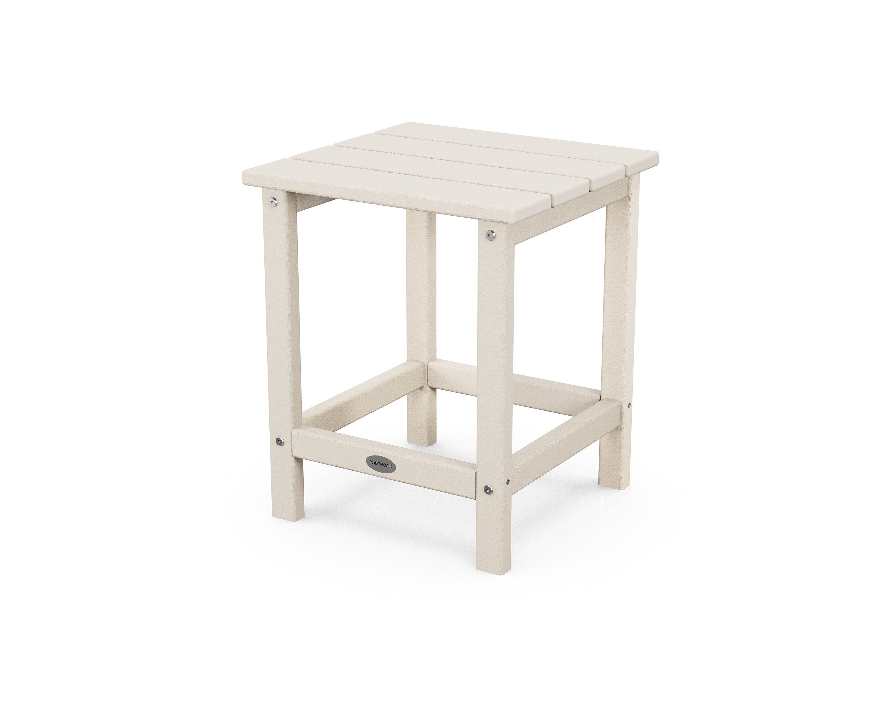 POLYWOOD Long Island 18" Side Table in Sand
