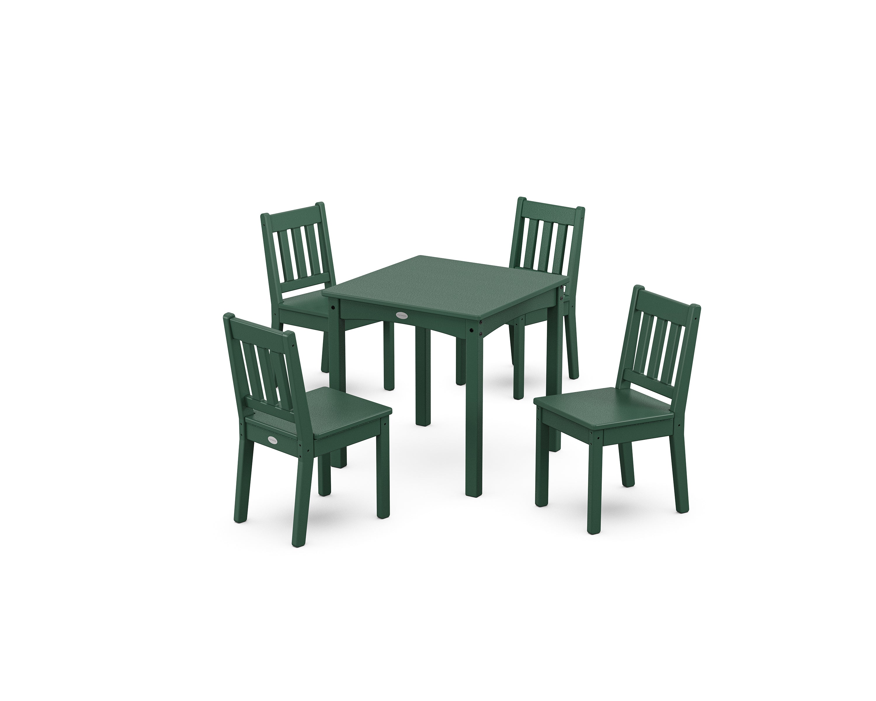 POLYWOOD Vineyard Kids 5-Piece Dining Set in Green