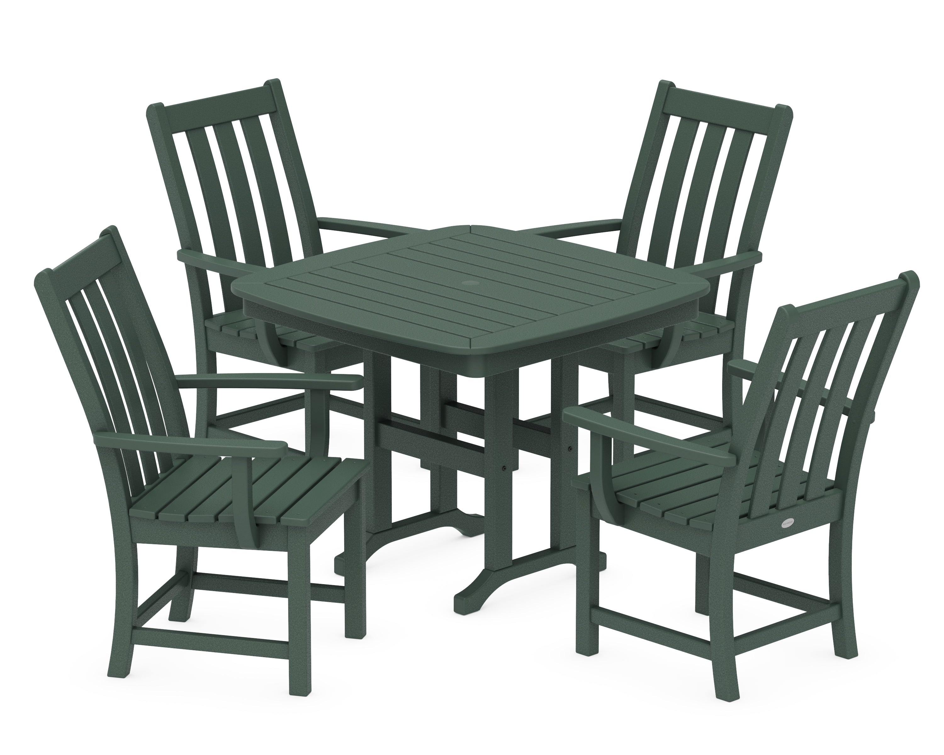 POLYWOOD Vineyard 5-Piece Dining Set in Green