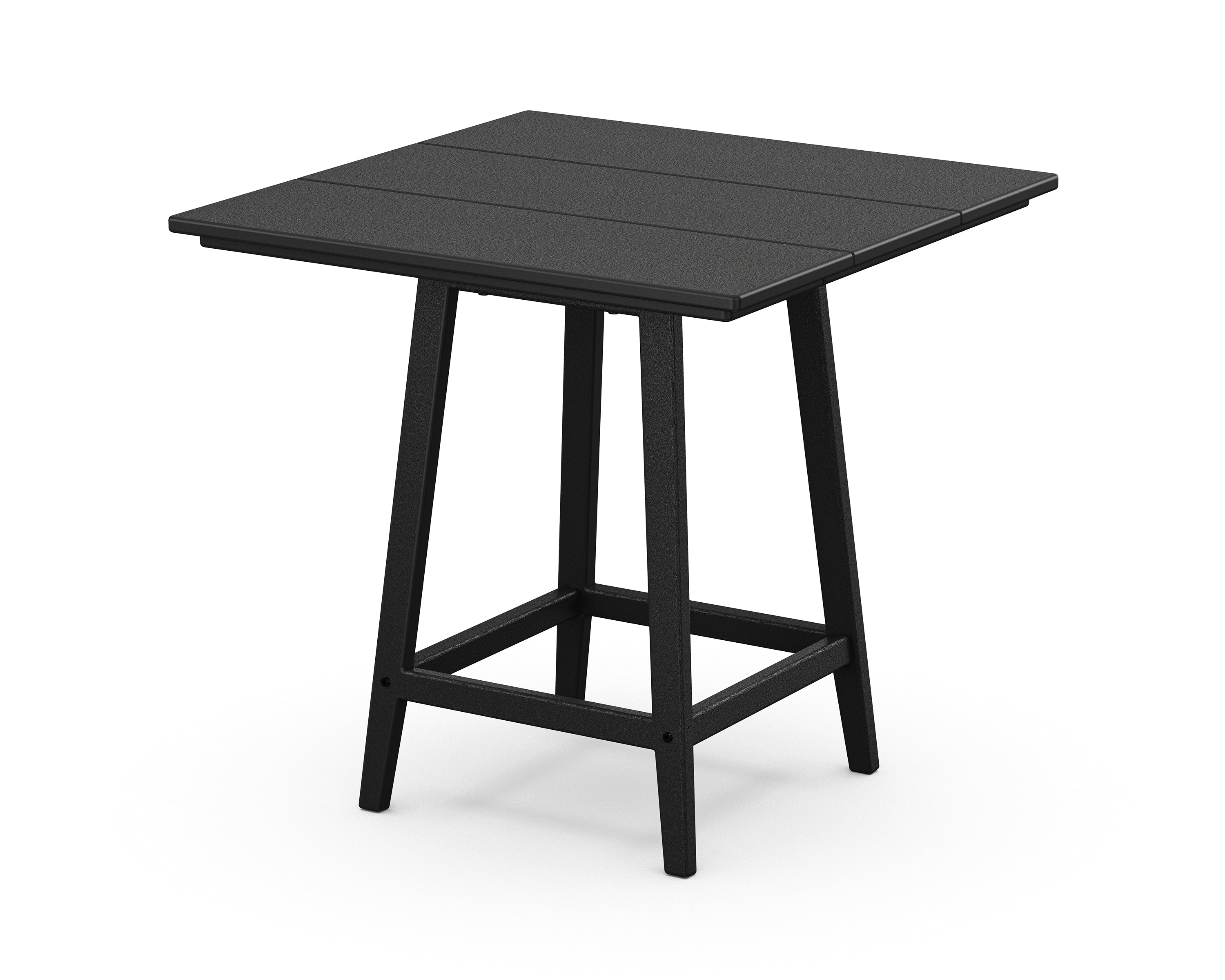 POLYWOOD Studio 30" Square Bistro Table in Black