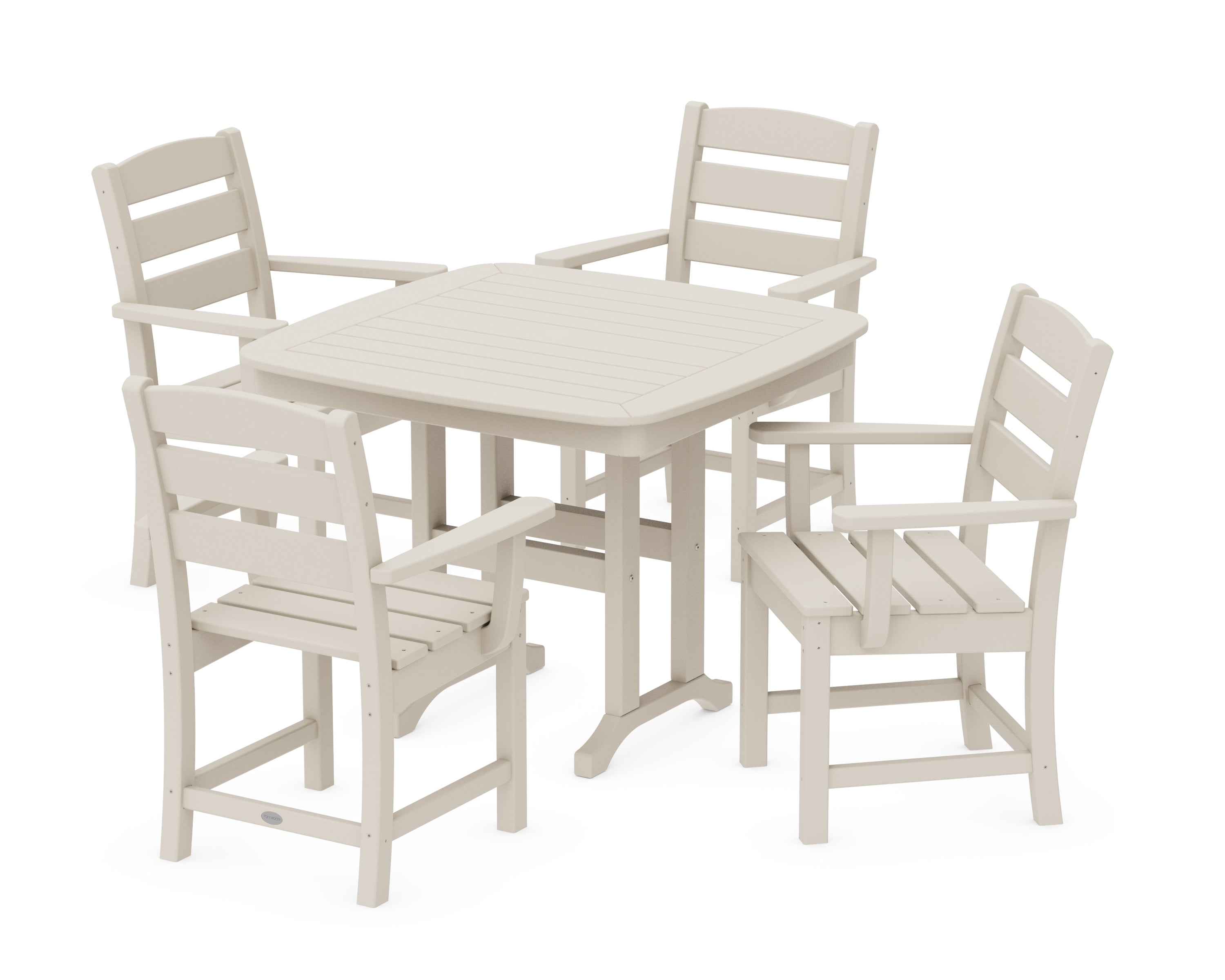 POLYWOOD Lakeside 5-Piece Dining Set in Sand