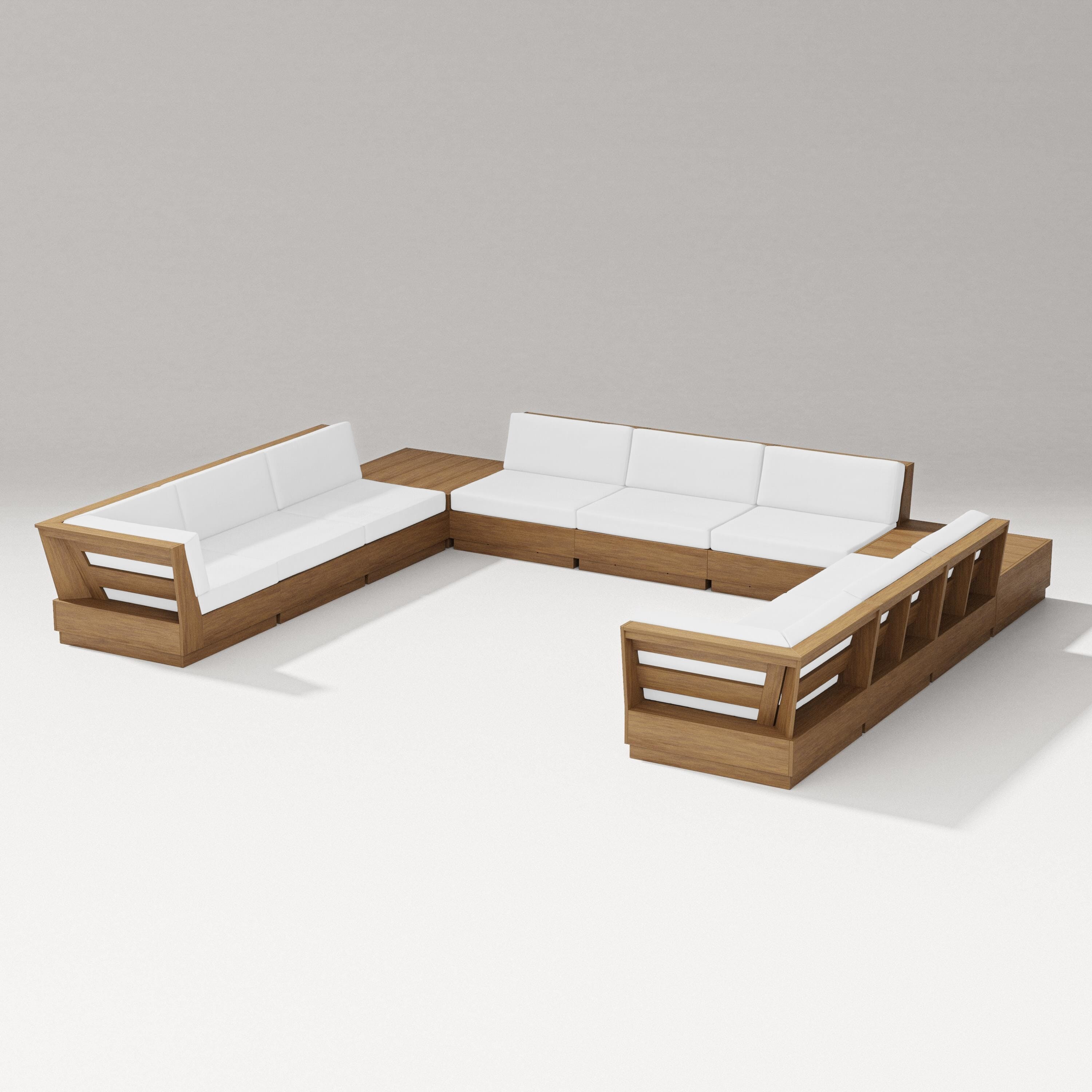 PW Designer Series Elevate 11-Piece U-Shaped Sofa Sectional in Natural / Natural