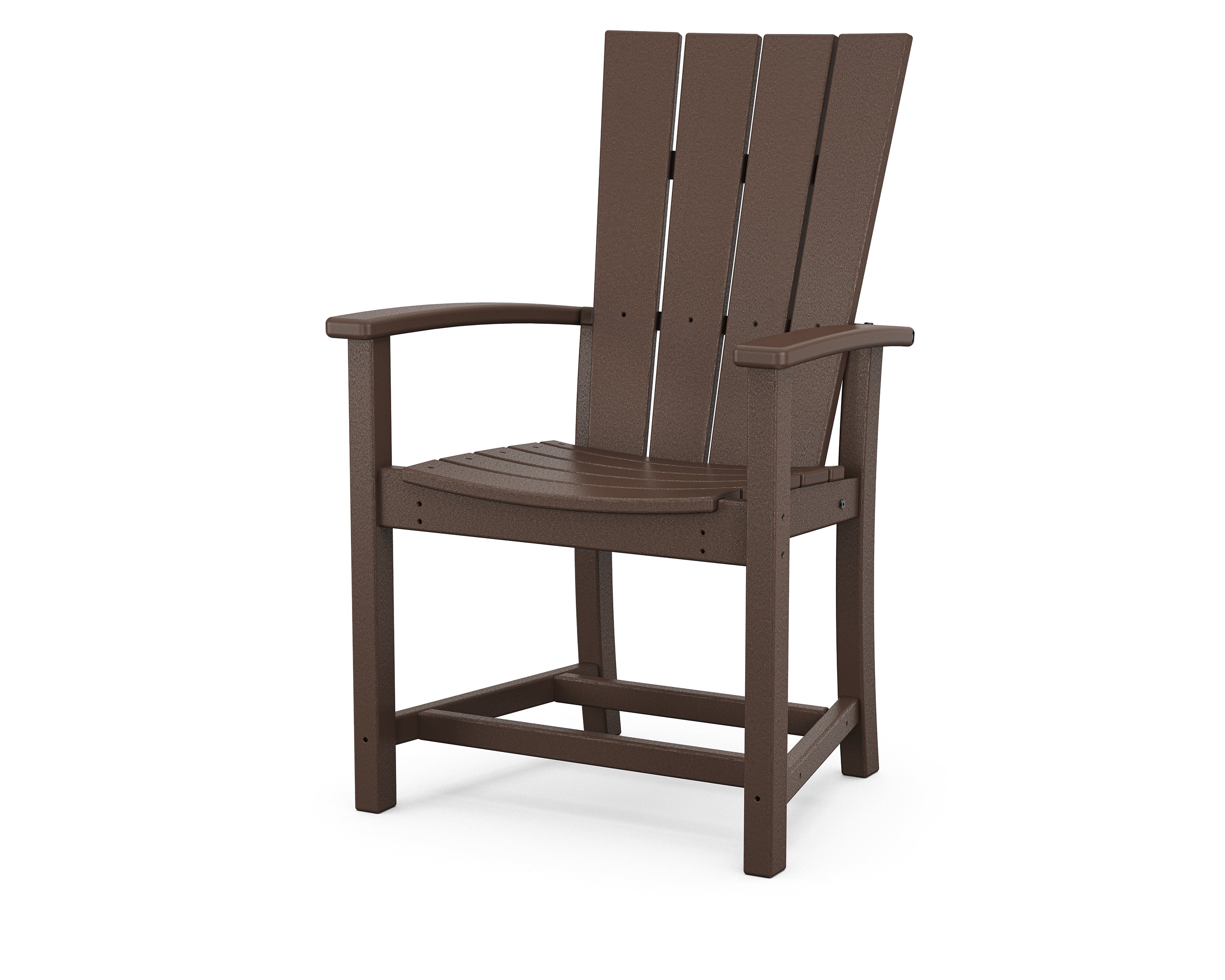 POLYWOOD Quattro Adirondack Dining Chair in Mahogany