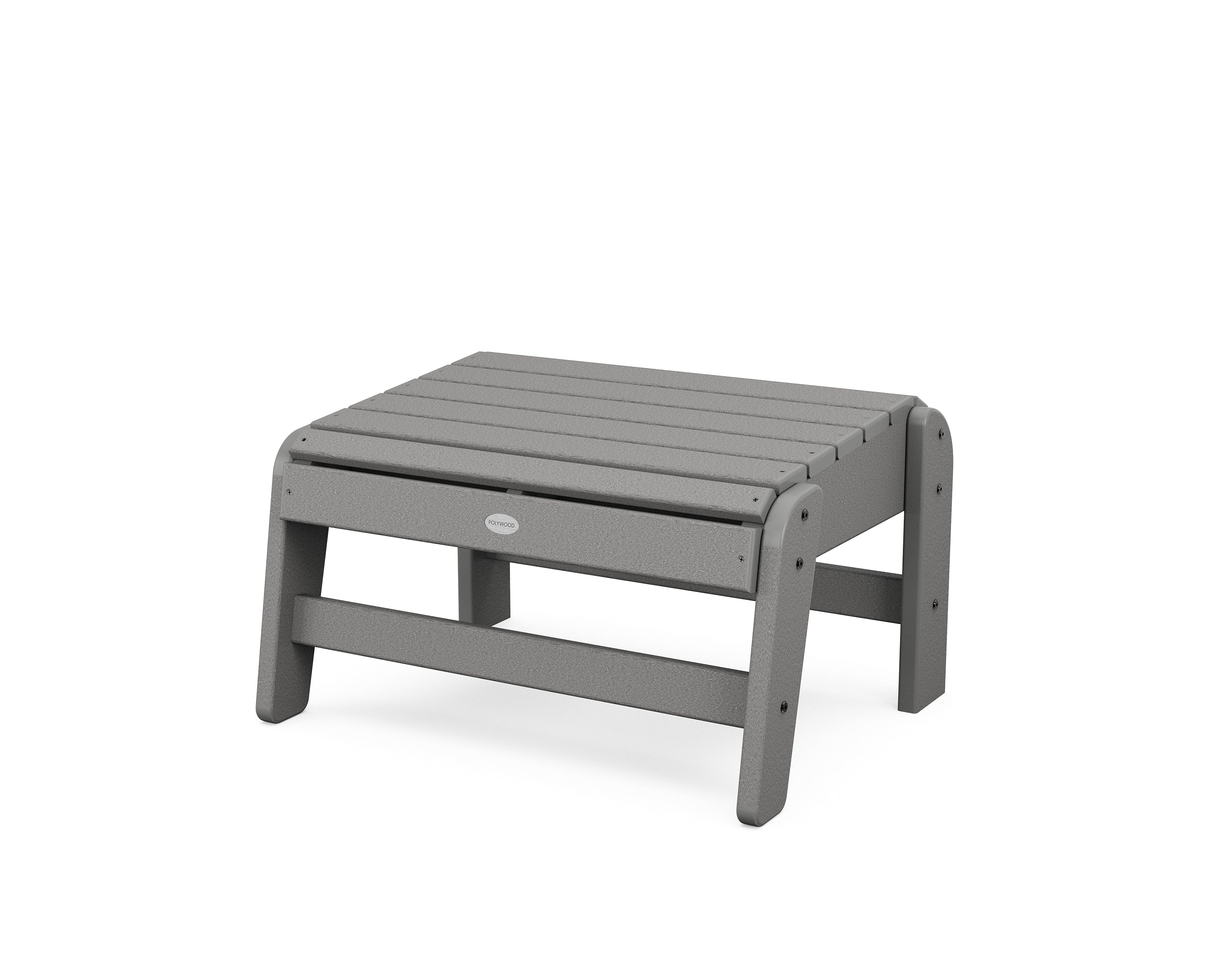 POLYWOOD Grand Adirondack Ottoman in Slate Grey