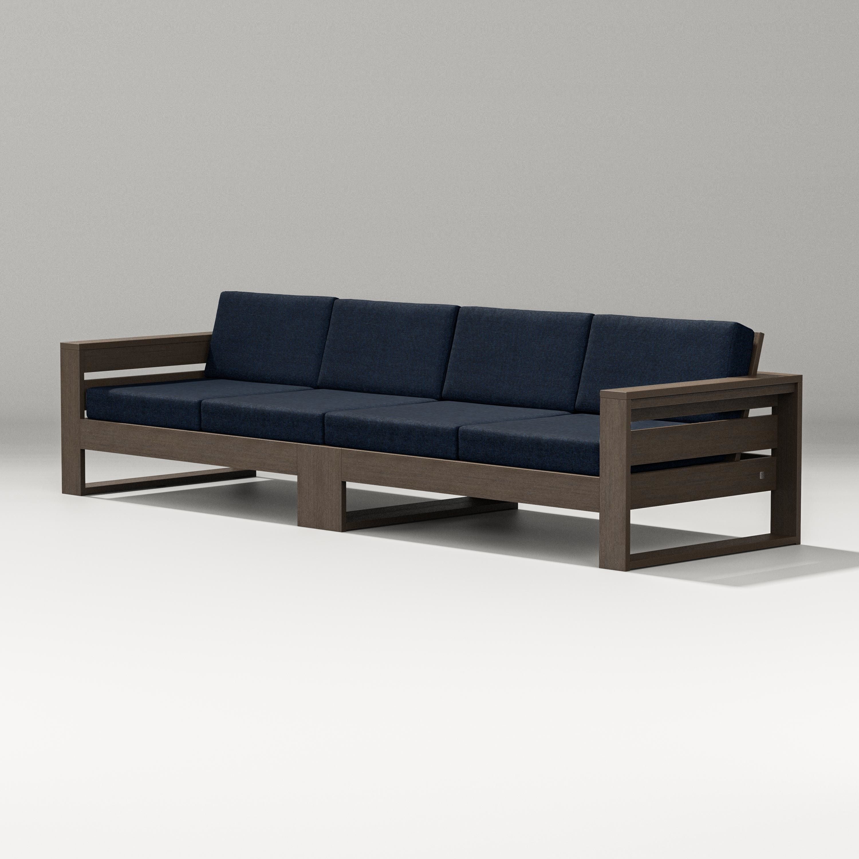 PW Designer Series Latitude Straight Sectional in Kona / Marine Indigo