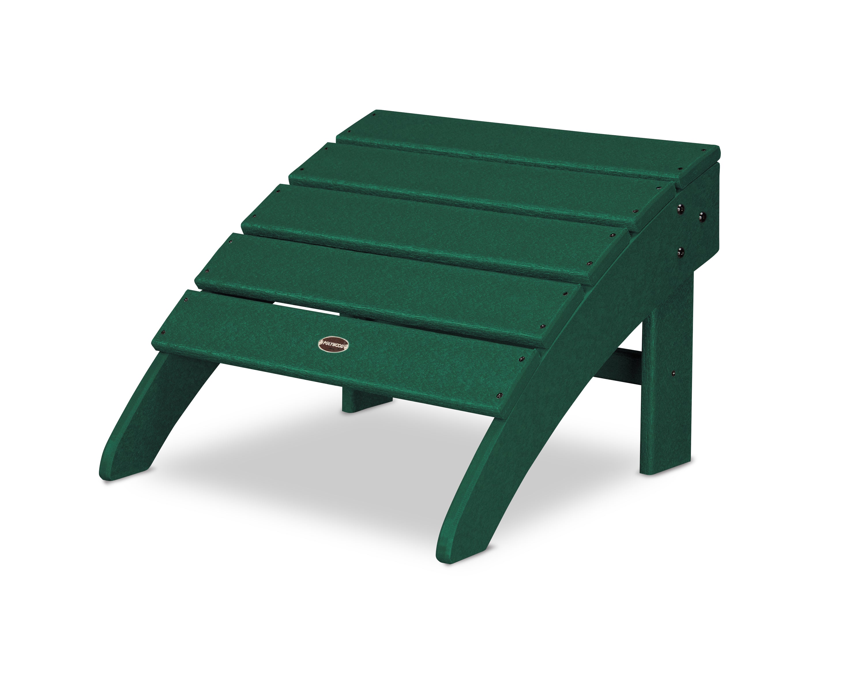 POLYWOOD Palm Coast Ottoman in Green