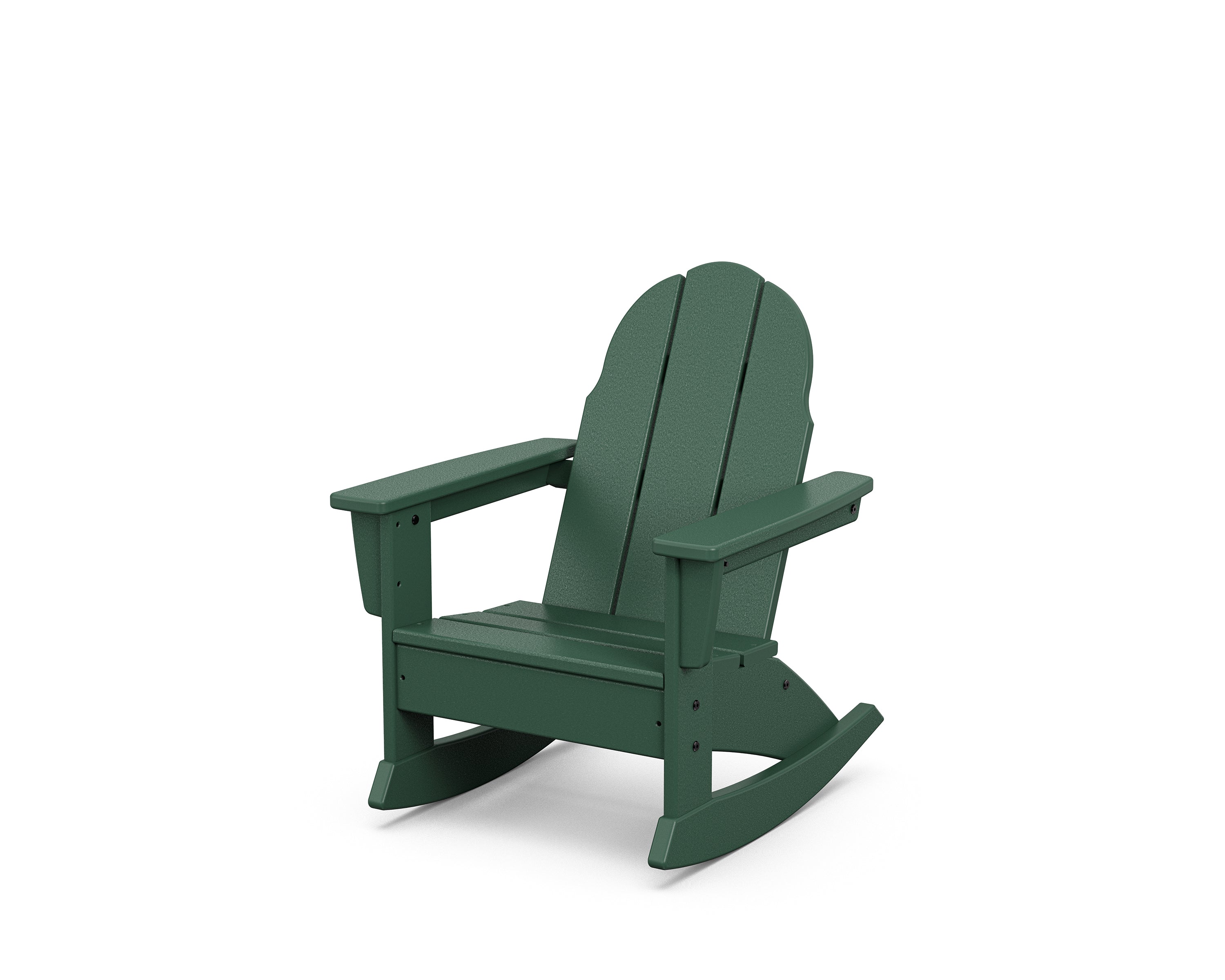 POLYWOOD Kids Vineyard Adirondack Rocking Chair in Green