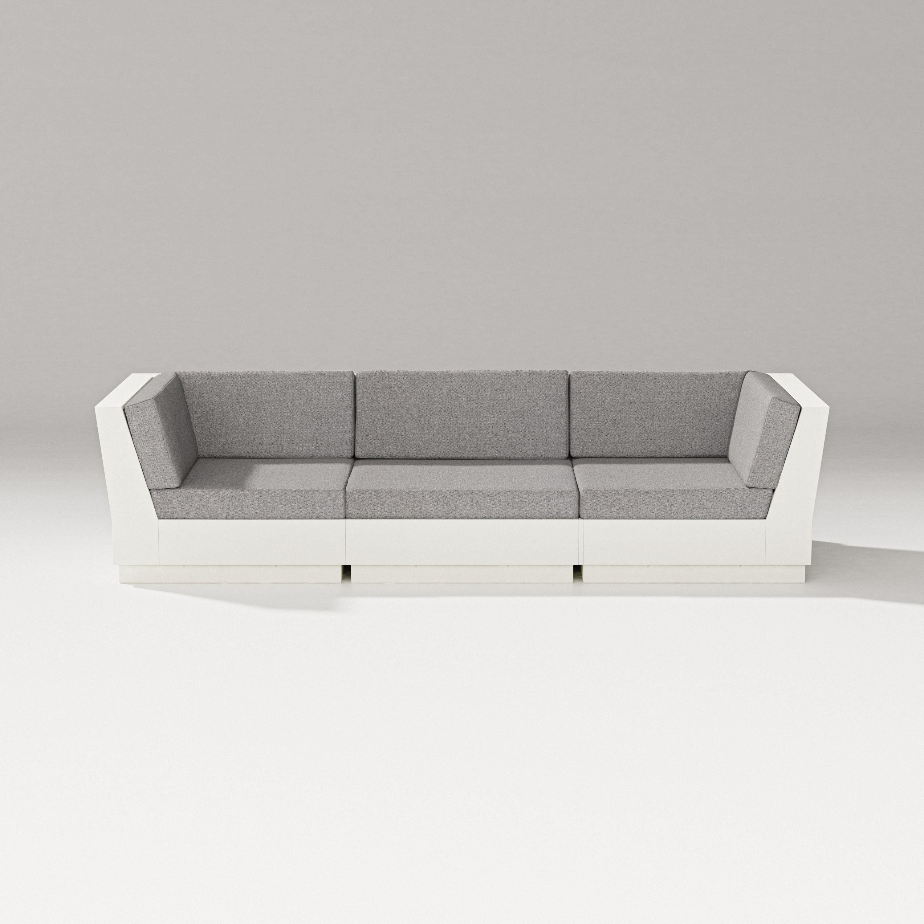 PW Designer Series Elevate Sofa Sectional in Vintage White / Grey Mist