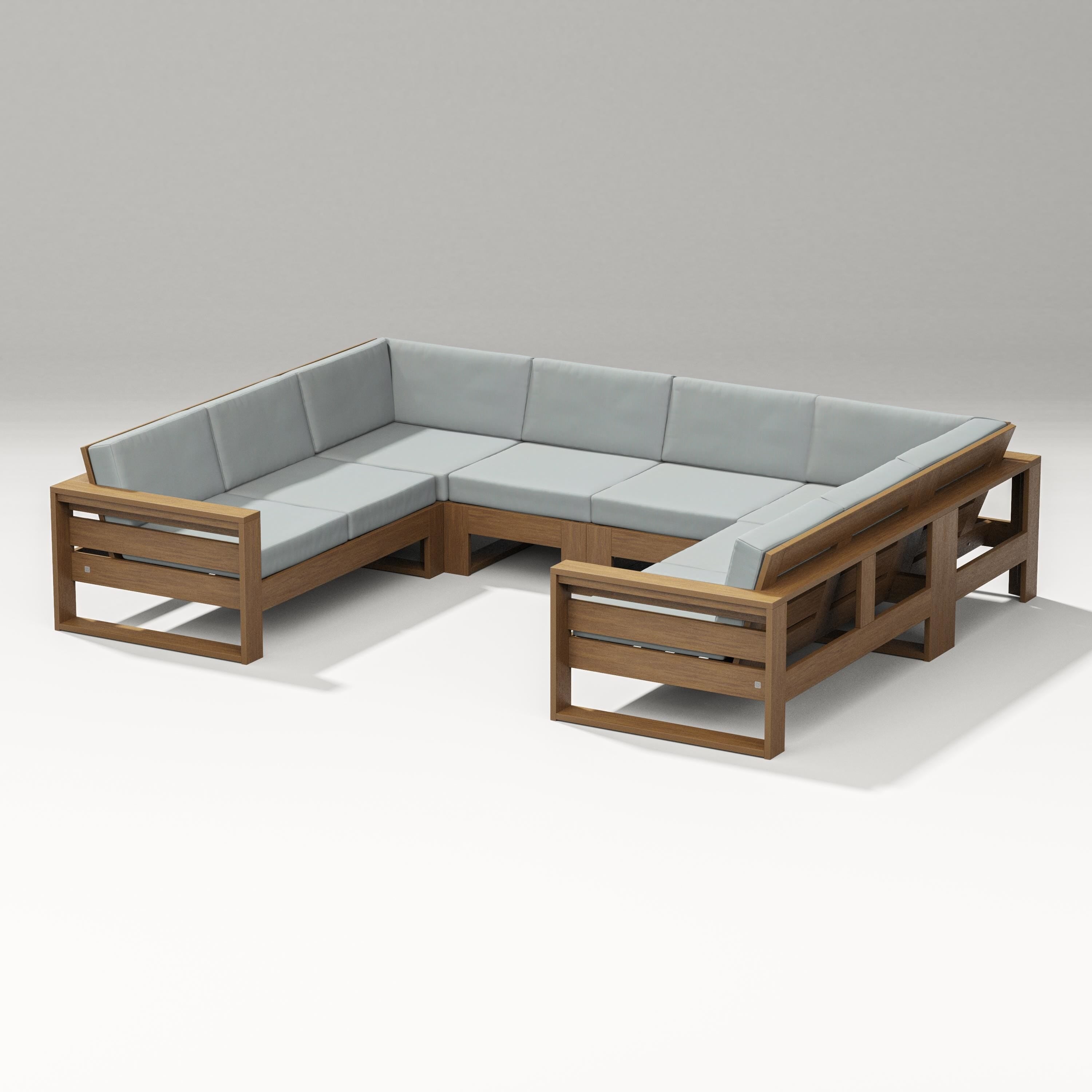 PW Designer Series Latitude U-Shaped Sectional in Natural / Spa