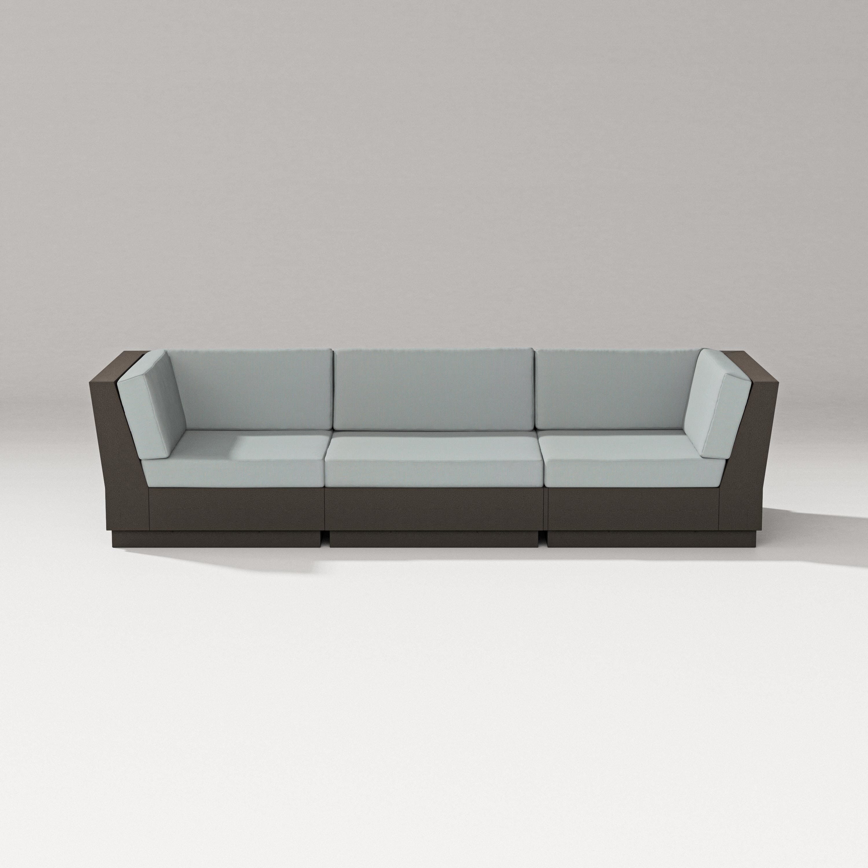 PW Designer Series Elevate Sofa Sectional in Vintage Coffee / Spa