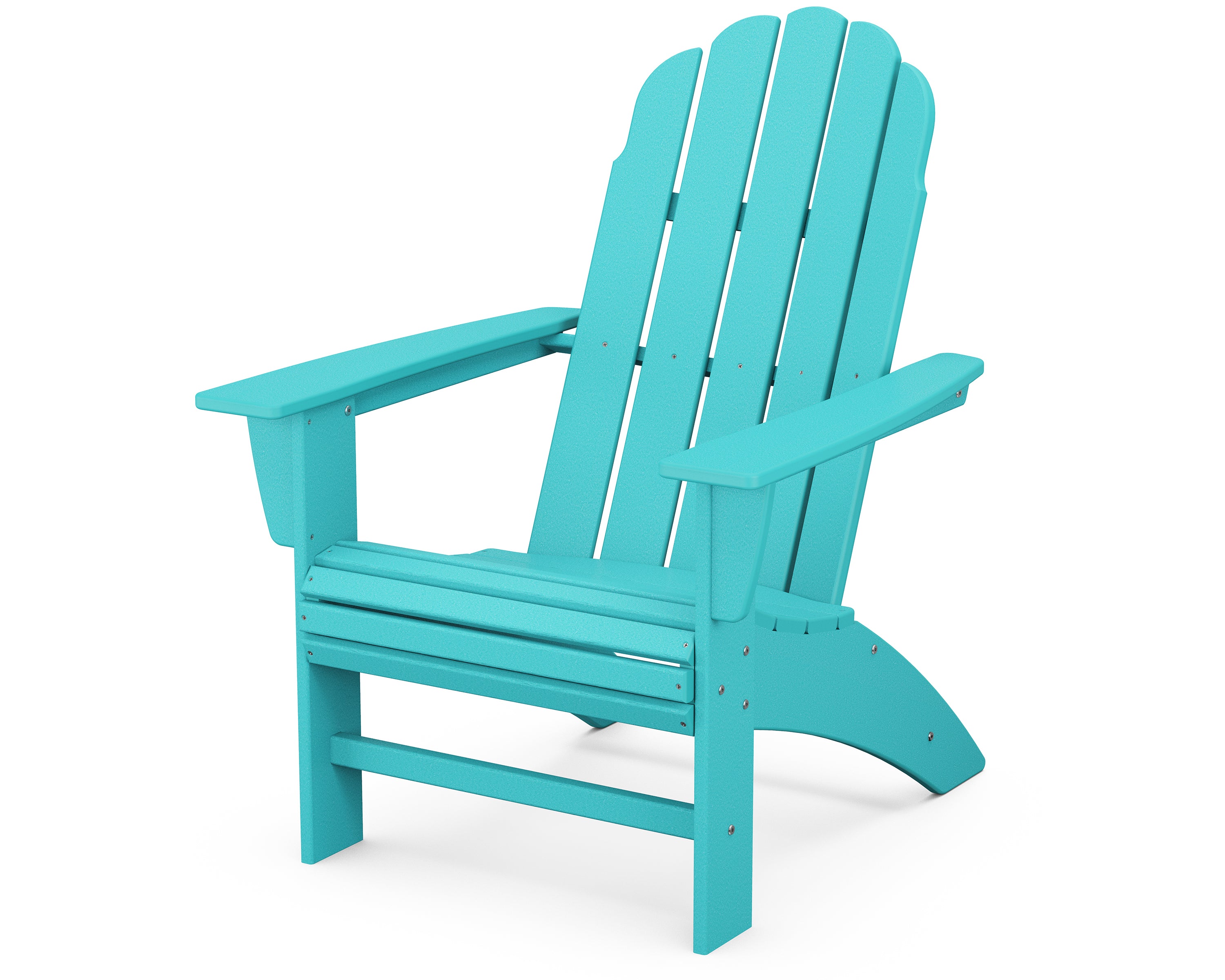 POLYWOOD Vineyard Curveback Adirondack Chair in Aruba