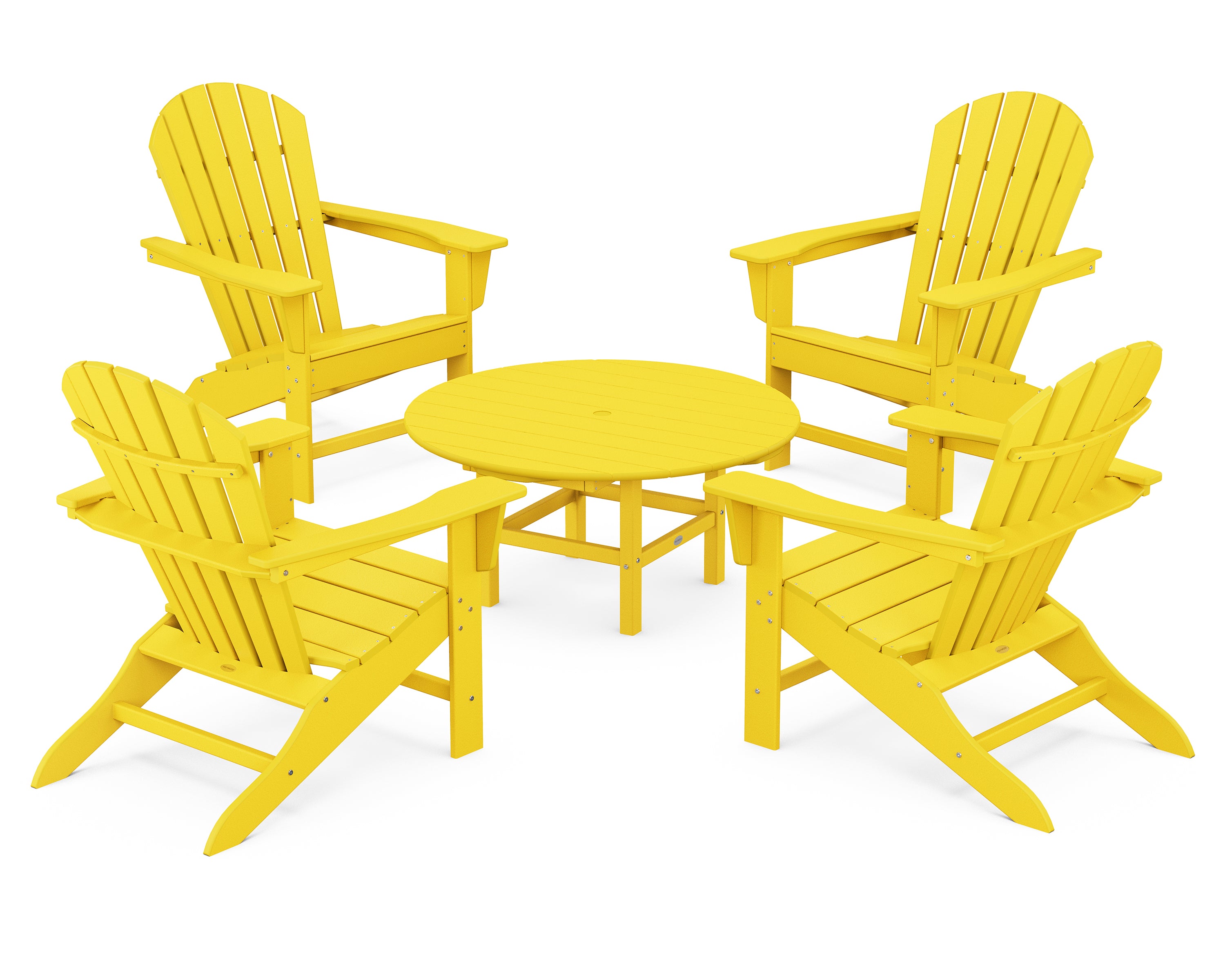 POLYWOOD® South Beach 5-Piece Conversation Group in Lemon